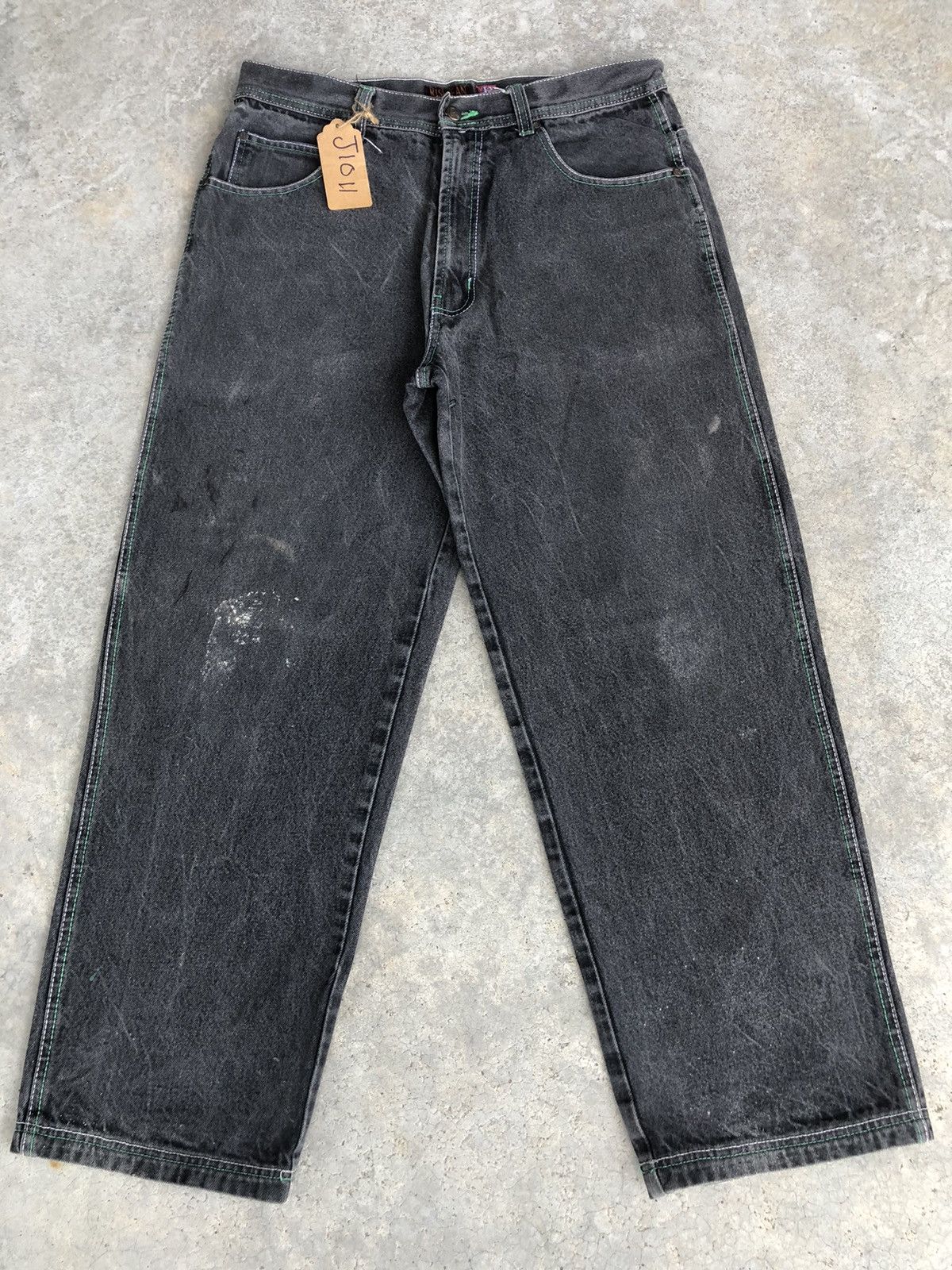 Vintage Risk Baggy Jeans Distressed Denim Size US 34 / EU 50 - 1 Thumbnail