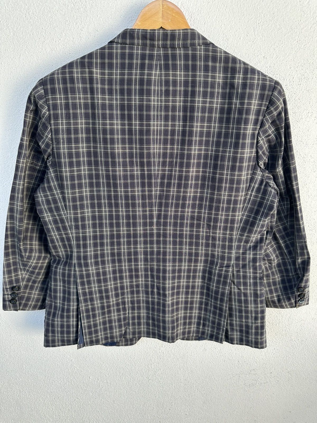 Vintage × Yves Saint Laurent Yves Saint Laurent Checkered Blazer Size 40R - 6 Thumbnail