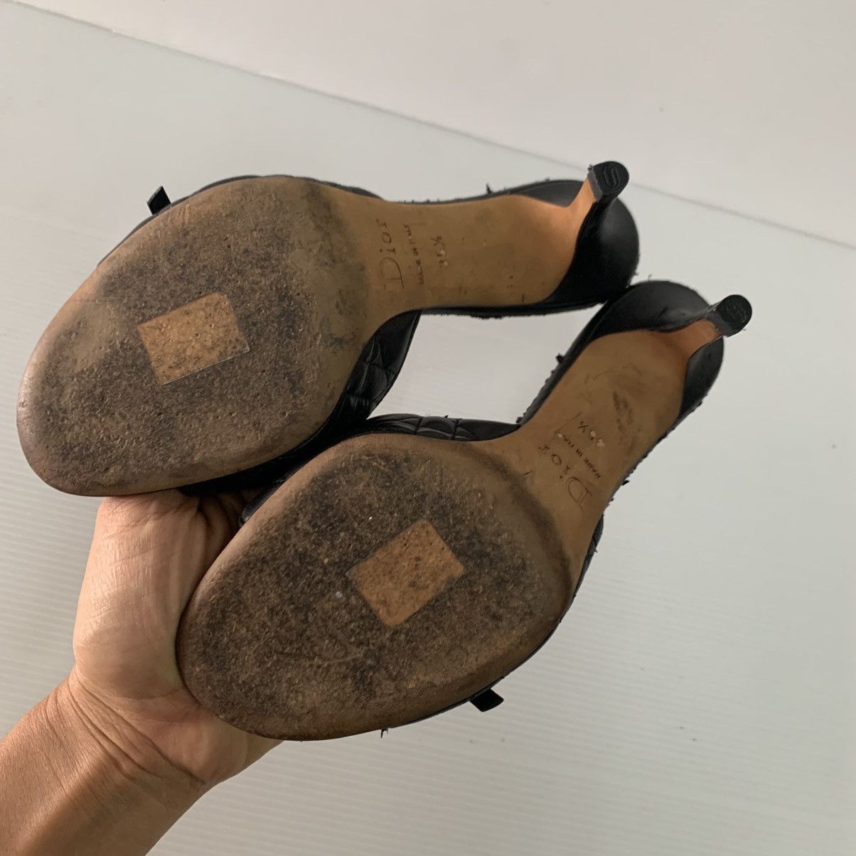 Dior Dior Leather Heels Size US 5.5 / IT 35.5 - 7 Thumbnail