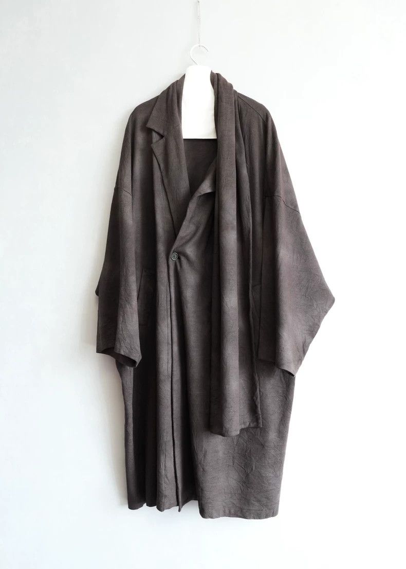 Yohji Yamamoto Yohji Yamamoto21 AW Dyed Scarf Coat 2503-Nextarrow Size US L / EU 52-54 / 3 - 2 Thumbnail