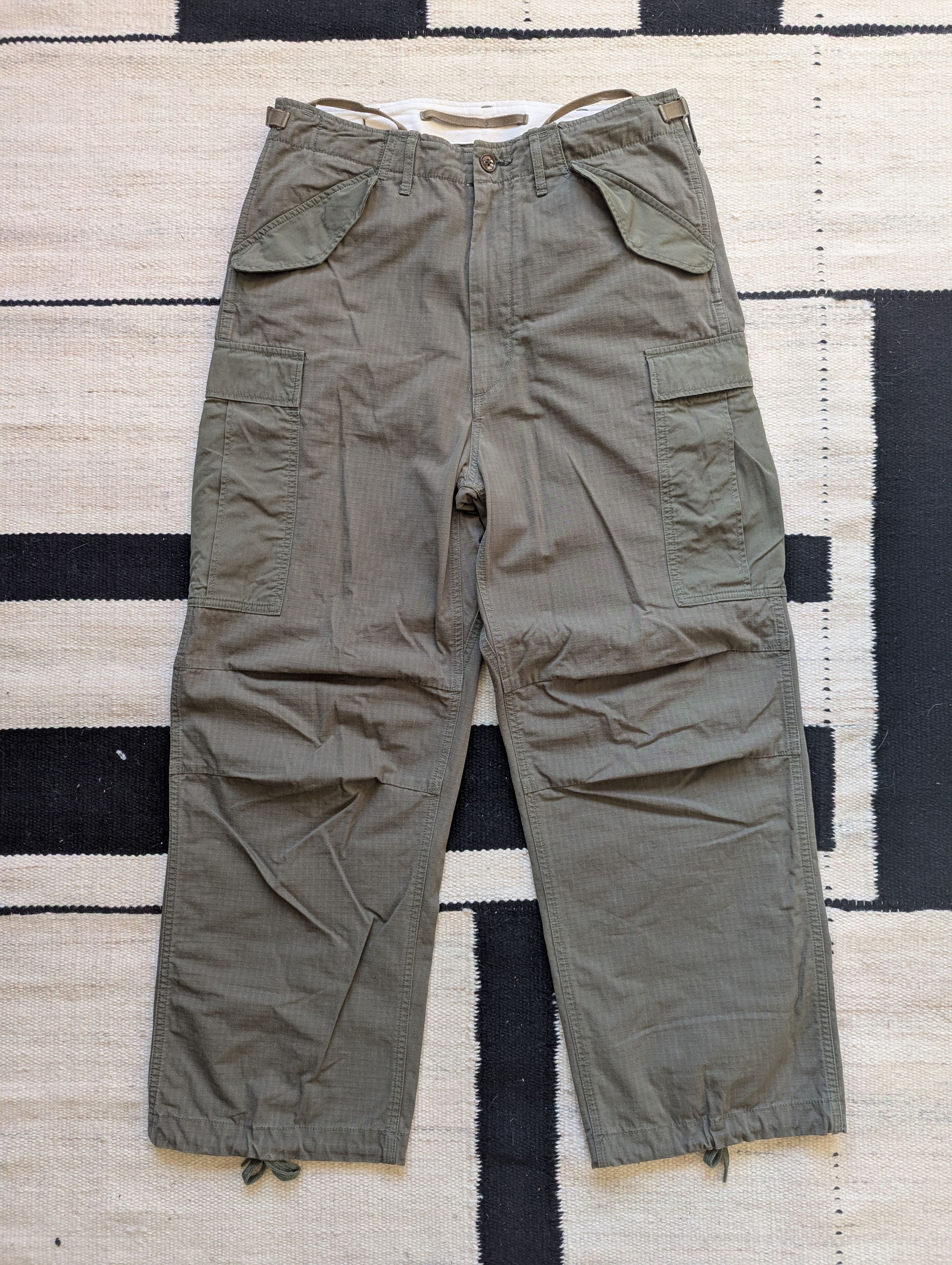 Nanamica Nanamica olive green cordura Cargo pants Size US 32 / EU 48 - 1 Thumbnail