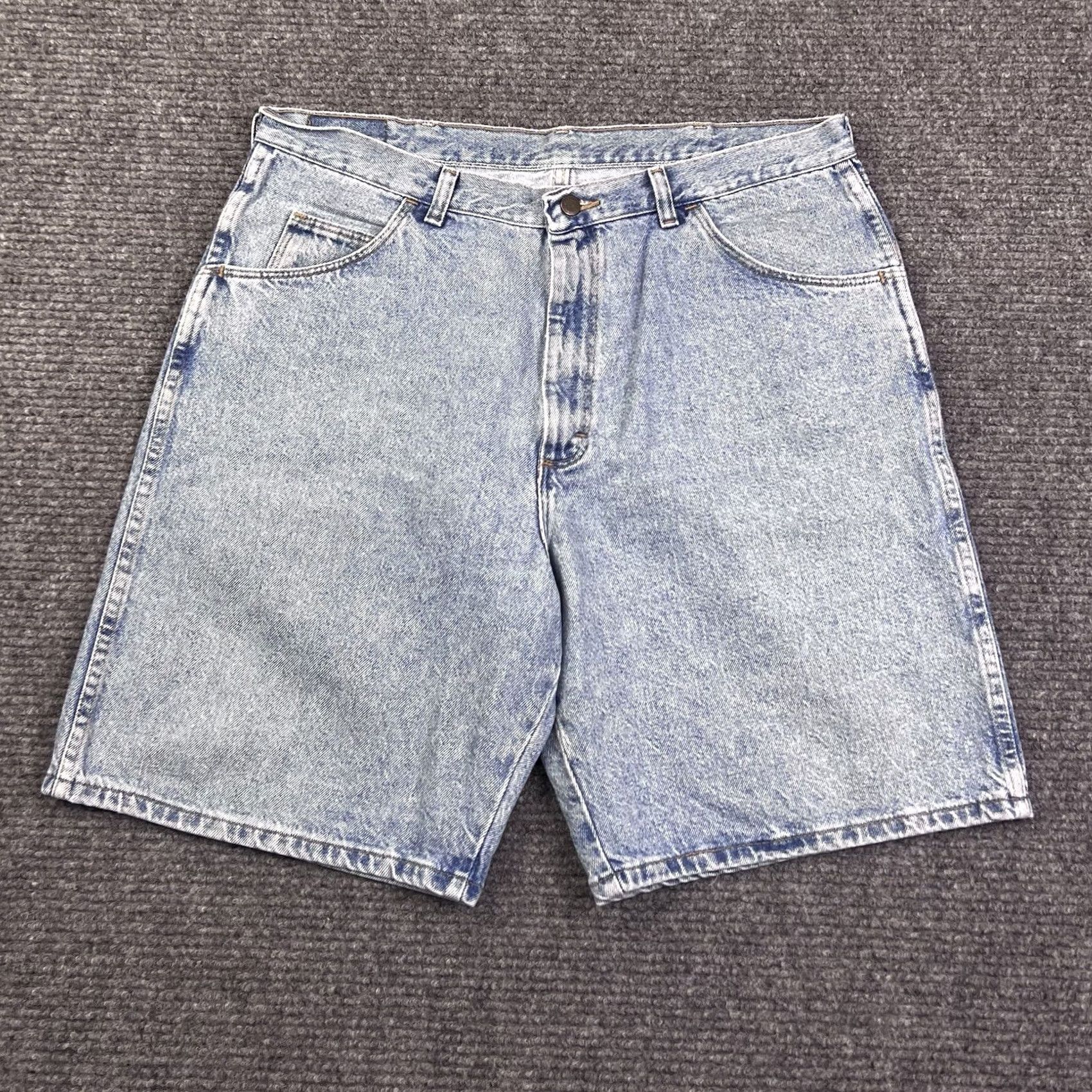 Wrangler VINTAGE Wrangler Denim Jean Shorts Womens 38” Waist High Rise Cotton Mom Jeans Blue 80s 90s Retro Workwear Womens Size 26" / US 2 / IT 38 - 3 Thumbnail