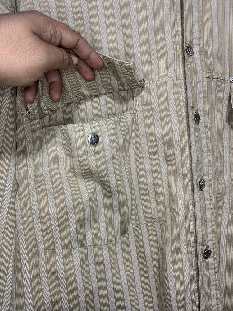 Versace Versace jeans couture oversized striped button down shirt Size US L / EU 52-54 / 3 - 9 Thumbnail