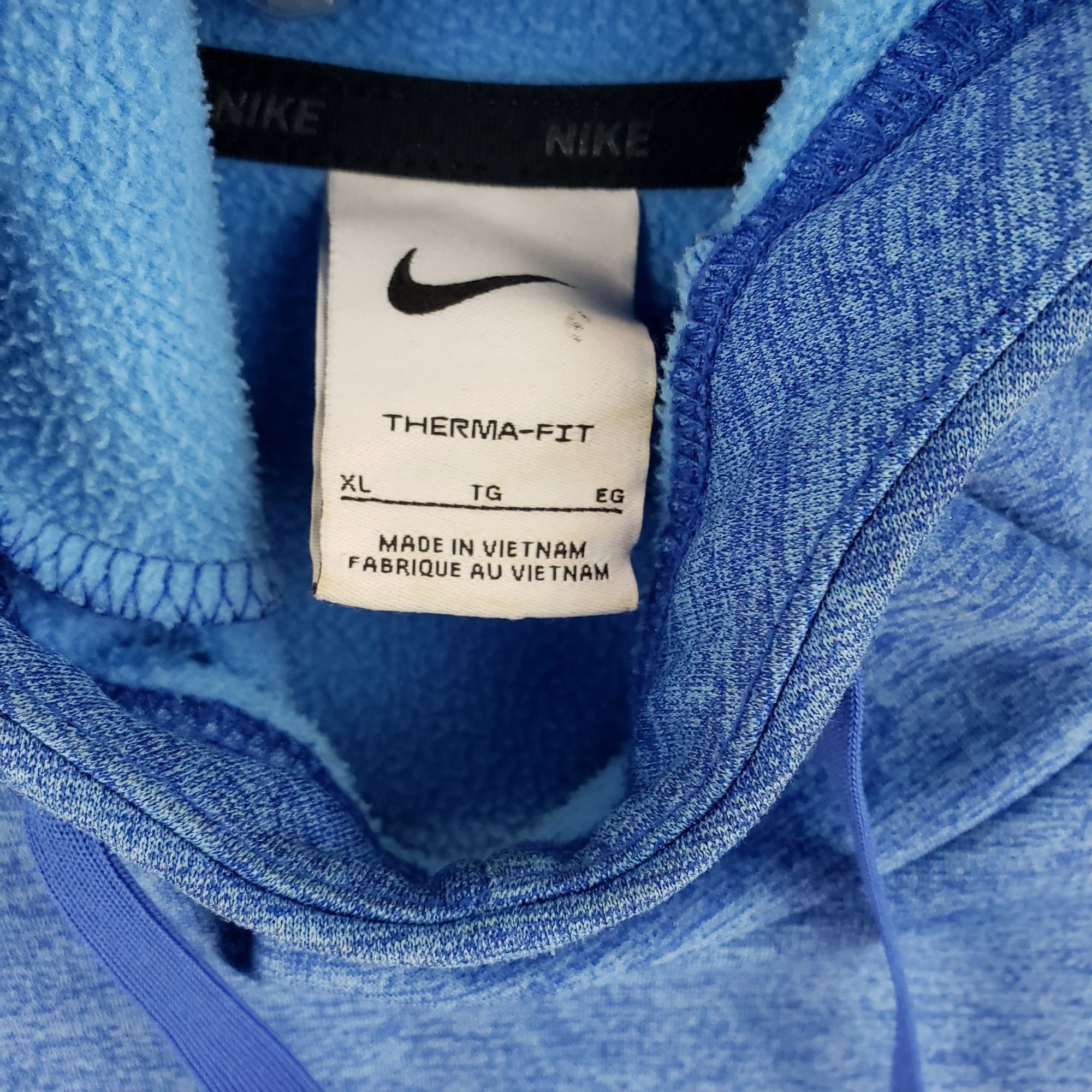 Nike Nike Blue Pullover Hoodie With Front Pocket & Drawstring XL Size US XL / EU 56 / 4 - 9 Thumbnail