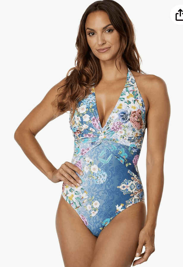 Johnny Was Sady One Piece Swimsuit Size: S Size ONE SIZE - 1 Thumbnail