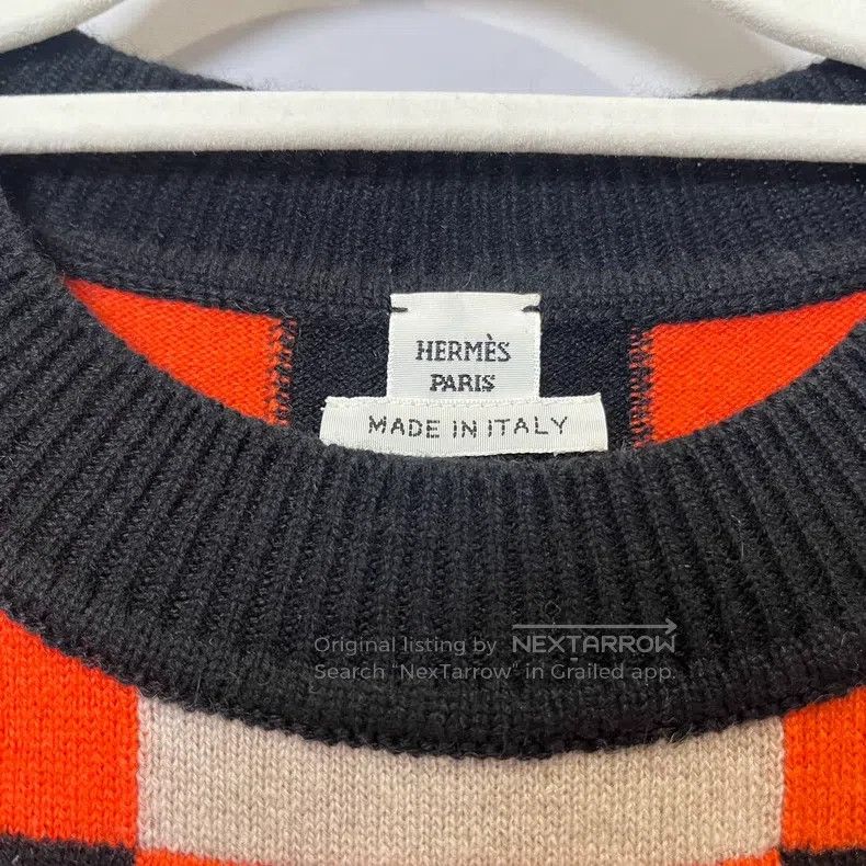 Hermes Hermes Plaid Evening Party Print Cashmere Short Sleeve T-S Size XS / US 0-2 / IT 36-38 - 3 Thumbnail