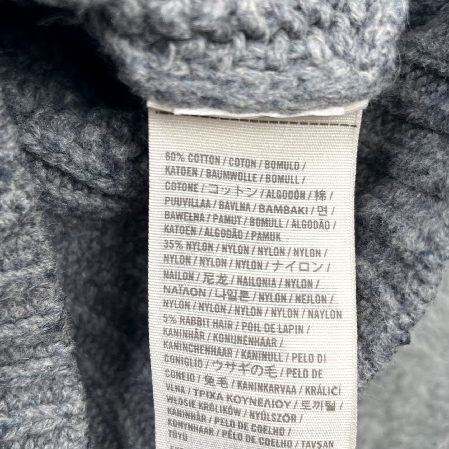 Abercrombie & Fitch Abercrombie And Fitch Sweater Womens Large Gray Cardigan Rabbit Hair Cable Knit Size L / US 10 / IT 46 - 4 Thumbnail