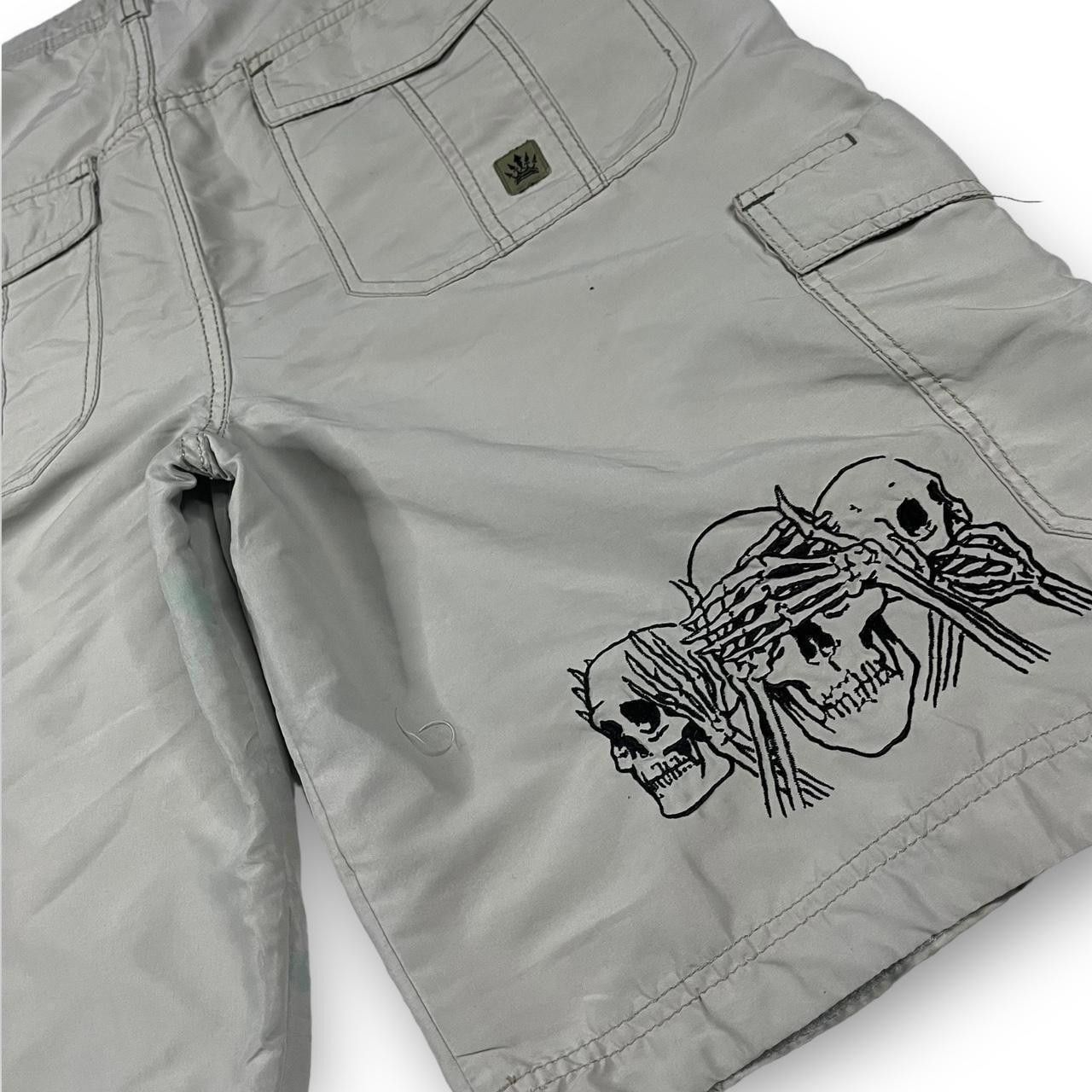 JNCO JNCO Men's Tan and Cream Shorts Size US 32 / EU 48 - 4 Thumbnail
