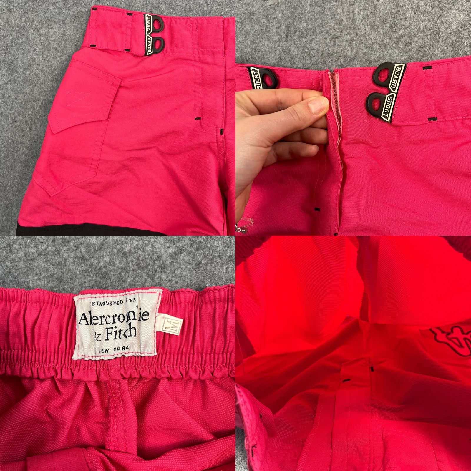 Abercrombie & Fitch Abercrombie & Fitch Womens Board Shorts Swim Floral Pink Medium Y2K Size 32" / US 10 / IT 46 - 8 Thumbnail