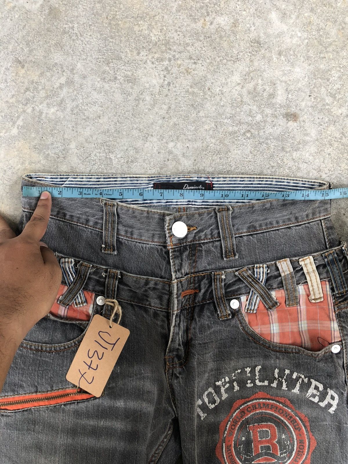 Hysteric Glamour Dominate Hancrafted Double Waist Big Logo Distressed Size US 30 / EU 46 - 24 Thumbnail