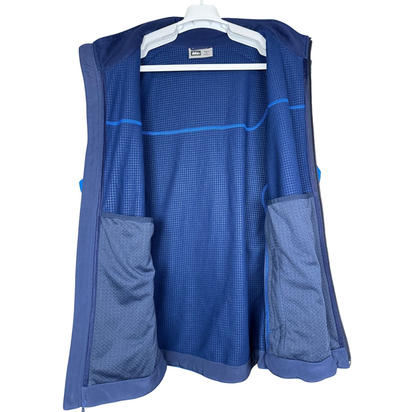 Rei REI Fleece Vest Blue Full Zip Outdoors Warm Workwear Mens XL Size US L / EU 52-54 / 3 - 5 Thumbnail