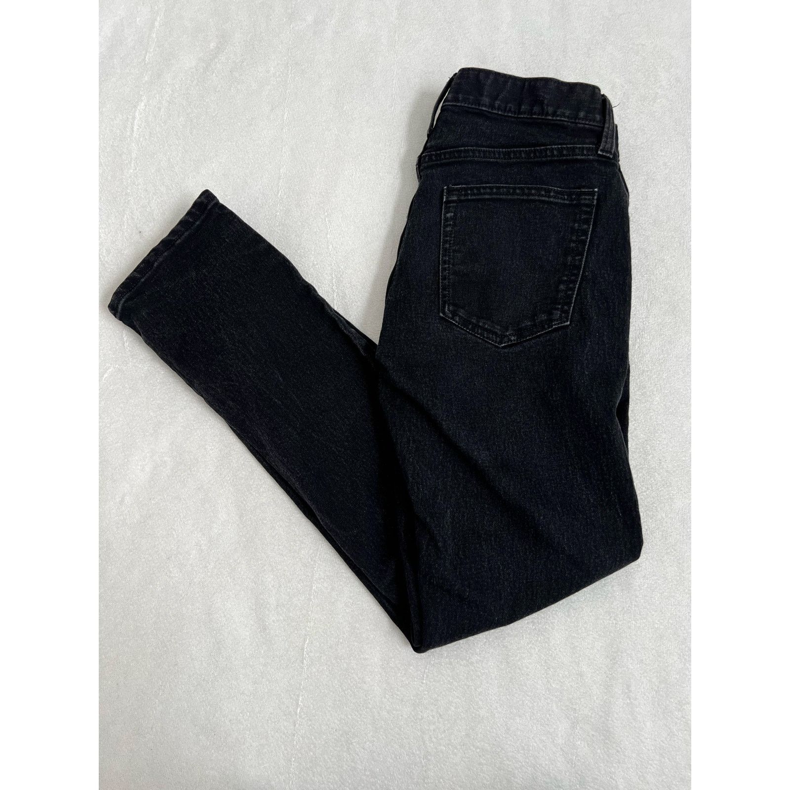 Old Navy Old Navy Mid Rise Skinny Built In Flex Black Jeans 28x30 Size 28" / US 6 / IT 42 - 6 Thumbnail