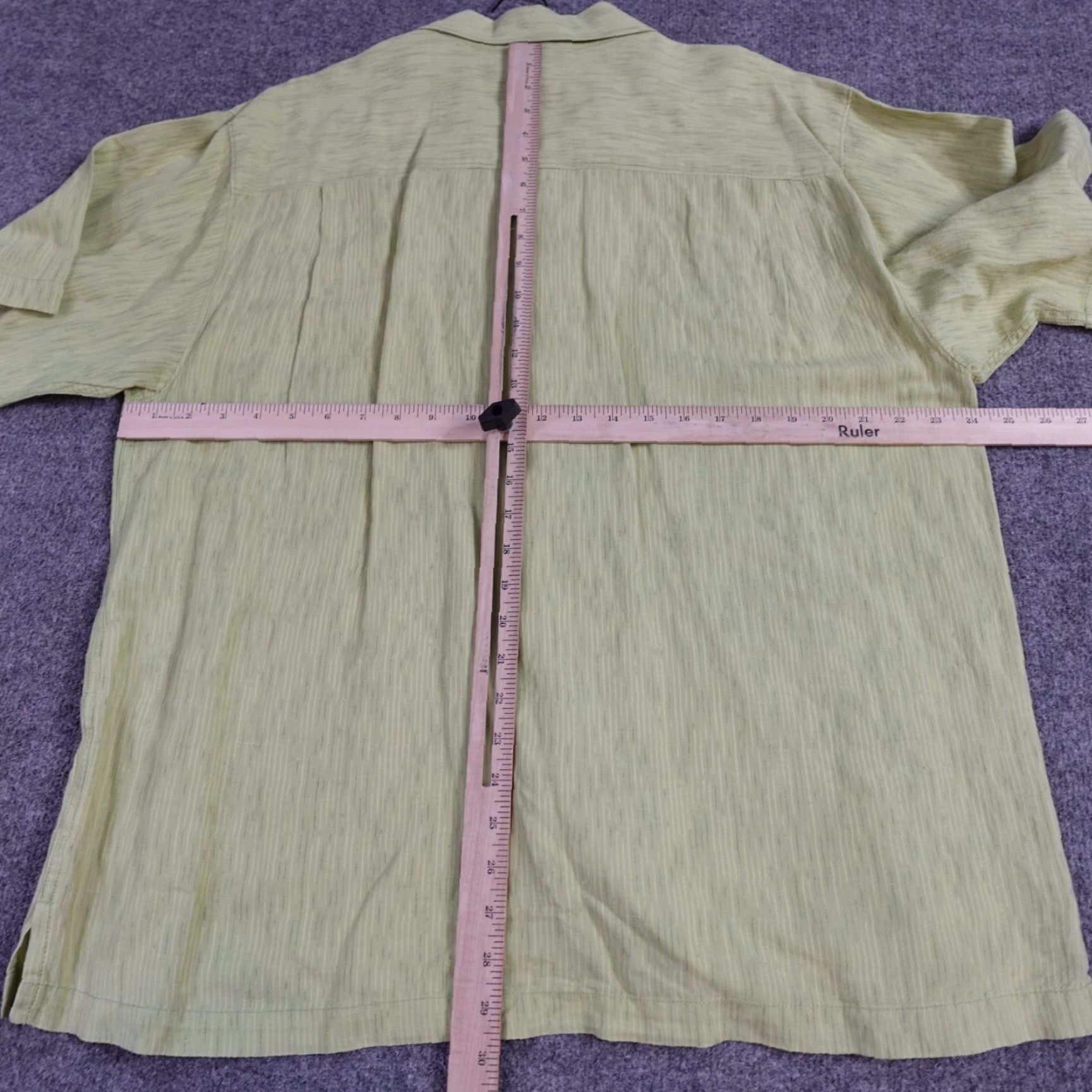 Tommy Bahama Tommy Bahama Mens Shirt XL Green Floral Short Sleeve Linen Blend Size US XL / EU 56 / 4 - 6 Thumbnail