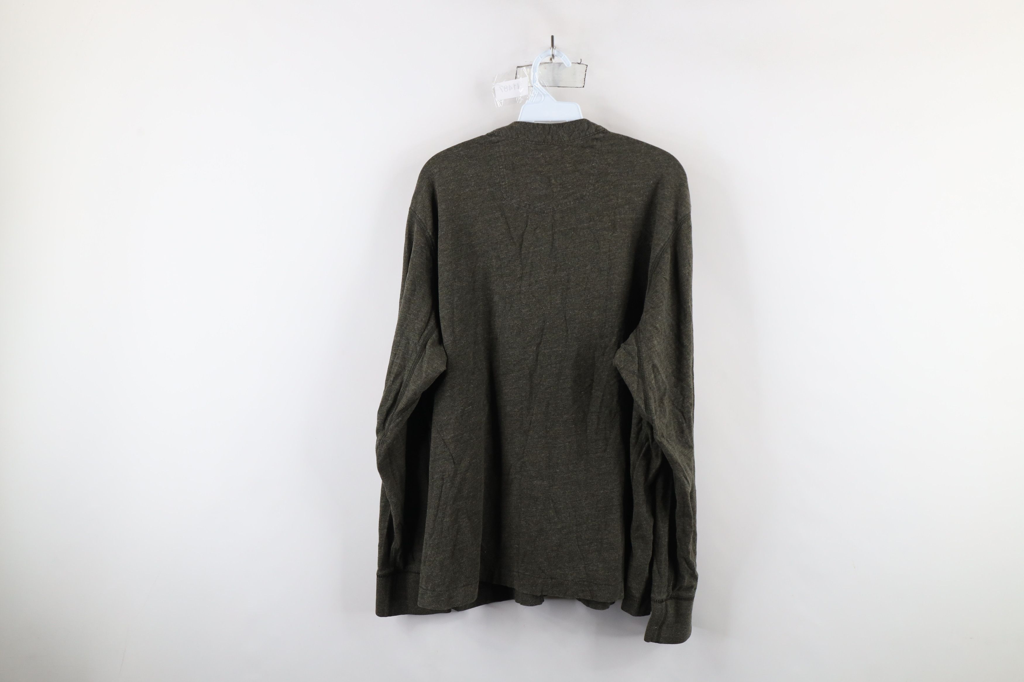 Eddie Bauer × Vintage Vintage Eddie Bauer Jersey Knit Long Sleeve Henley T-Shirt Size US XXL / EU 58 / 5 - 9 Thumbnail