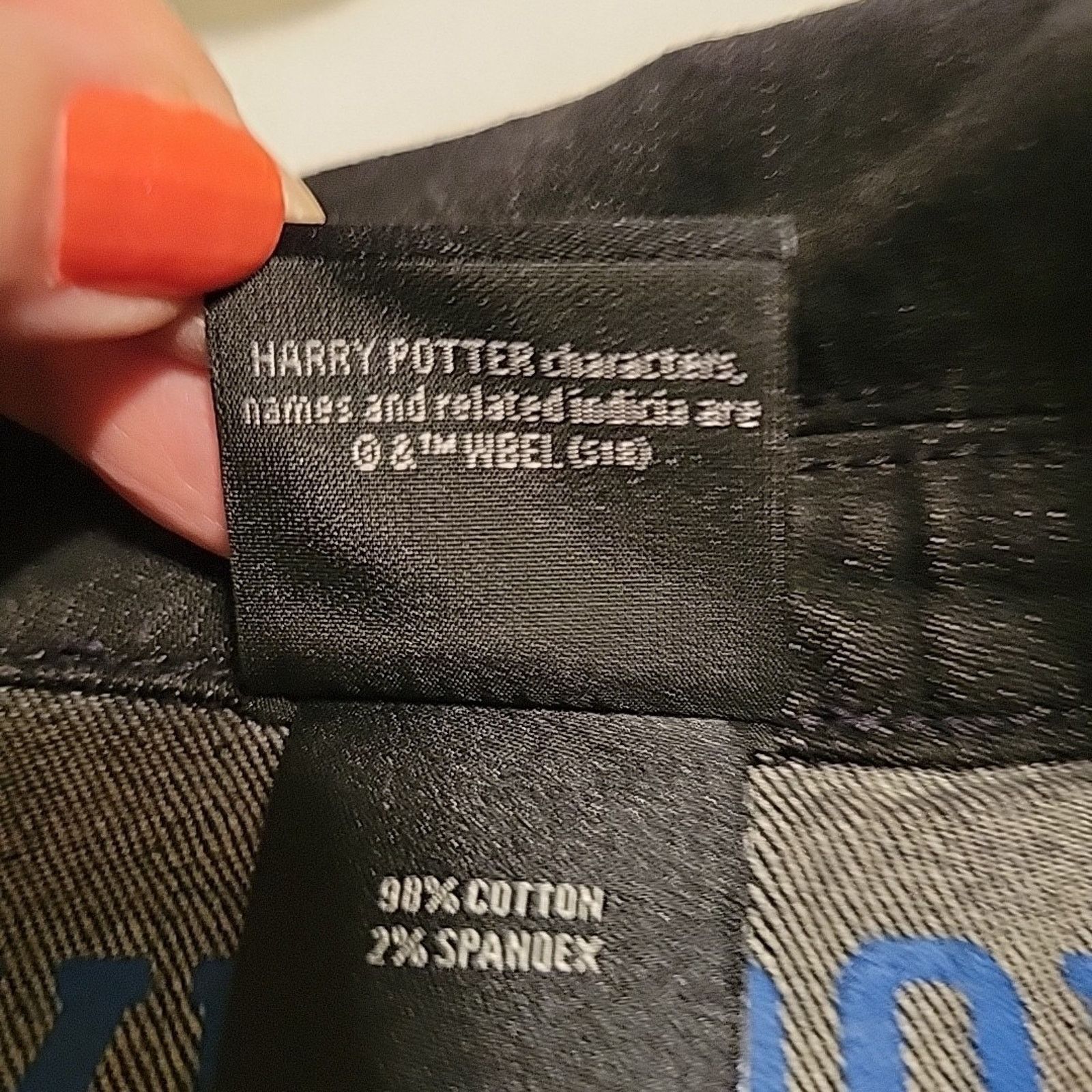 UNIVERSAL PRODUCTS. Harry Potter RavenClaw Denim Trucker Jacket SZ Medium Black Size M / US 6-8 / IT 42-44 - 7 Thumbnail