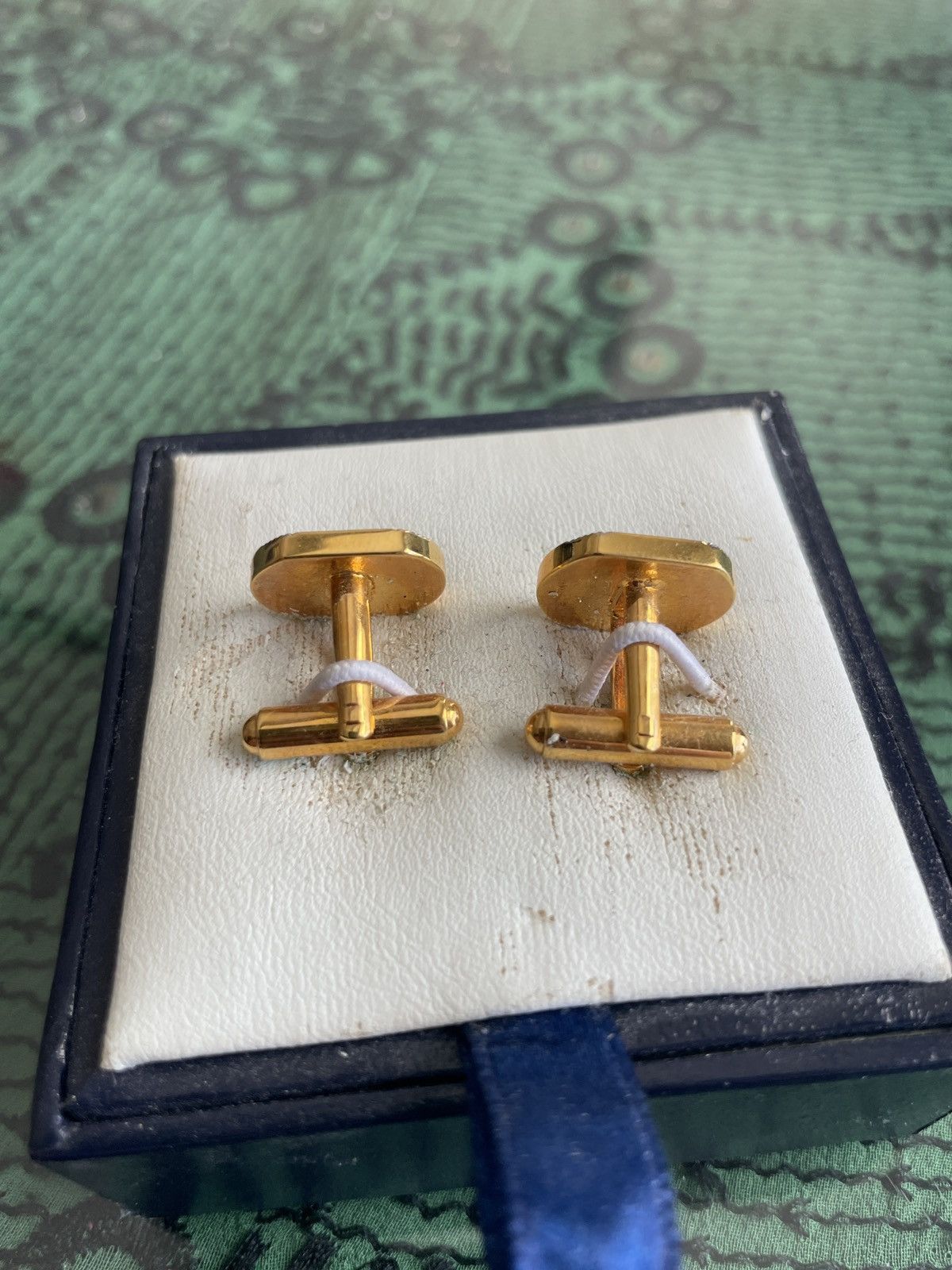 Stafford Black and Gold Tone w/ rhinestones cuff links nwb 30.00 Size ONE SIZE - 5 Thumbnail