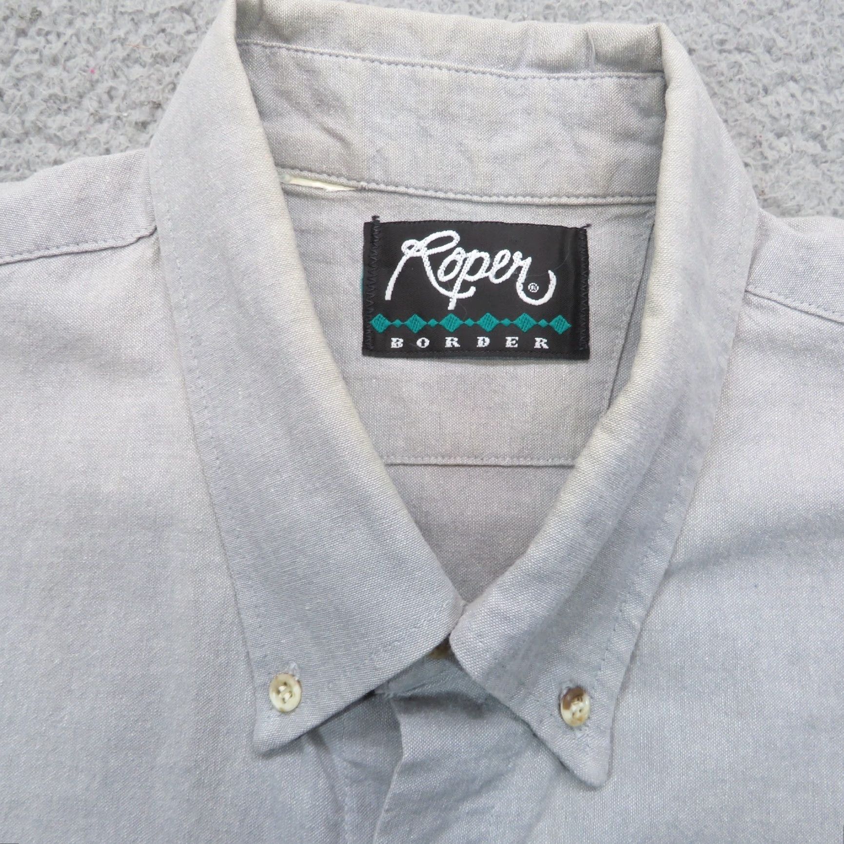 Roper VINTAGE Roper Shirt Mens XL Gray Green Purple Stripe Long Sleeve Western Button Down Shirt Size US XL / EU 56 / 4 - 6 Thumbnail