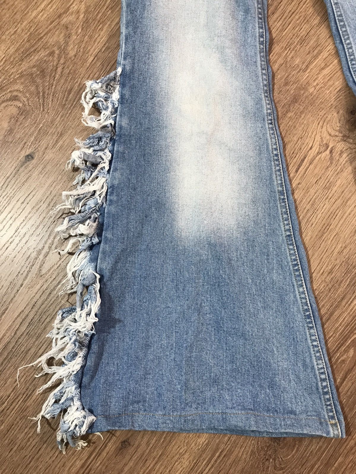 Vintage Vintage Big Flare Denim Pants Jeans Size 29" - 2 Thumbnail