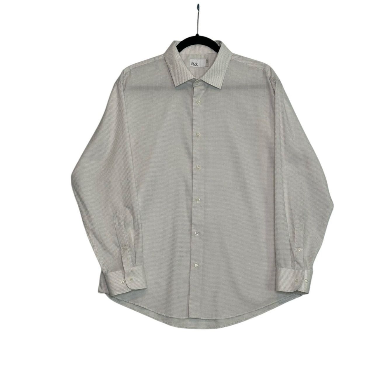 Nordstrom Nordstrom Rack off white woven long sleeves shirt size XL Size US XL / EU 56 / 4 - 1 Thumbnail