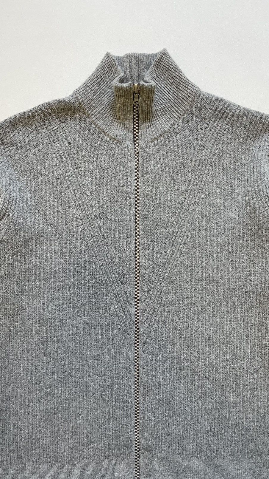 Dries Van Noten Ribbed Knit Wool Zip Drivers Cardigan Size US S / EU 44-46 / 1 - 3 Thumbnail
