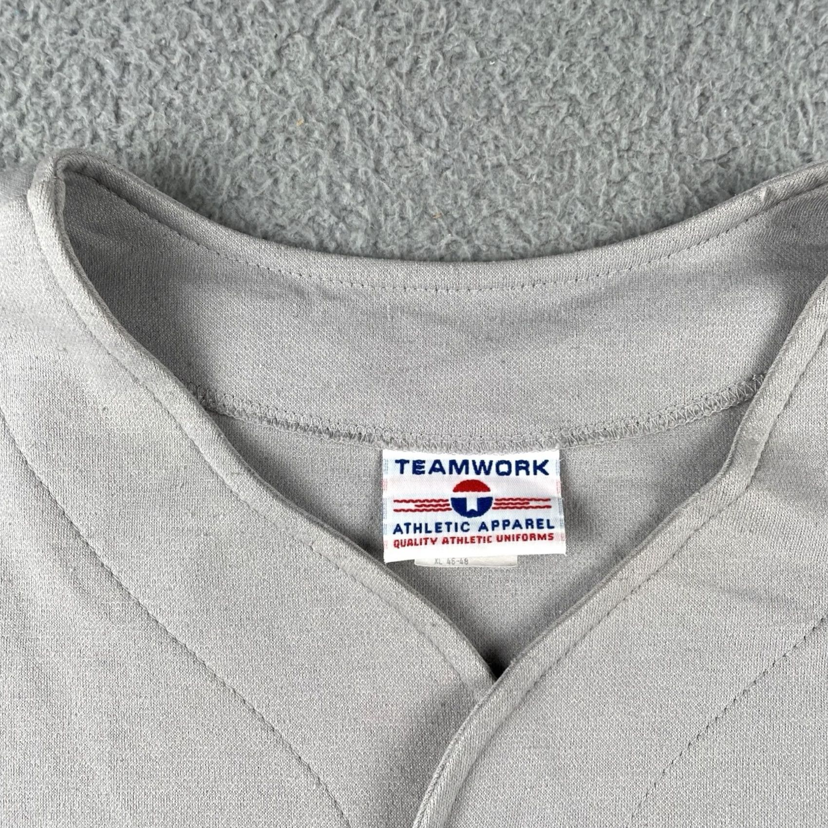 Vintage VINTAGE Teamwork Athletic Tank Shirt XL Gray Sleeveless USA Baseball Men N/A Size US XL / EU 56 / 4 - 5 Thumbnail