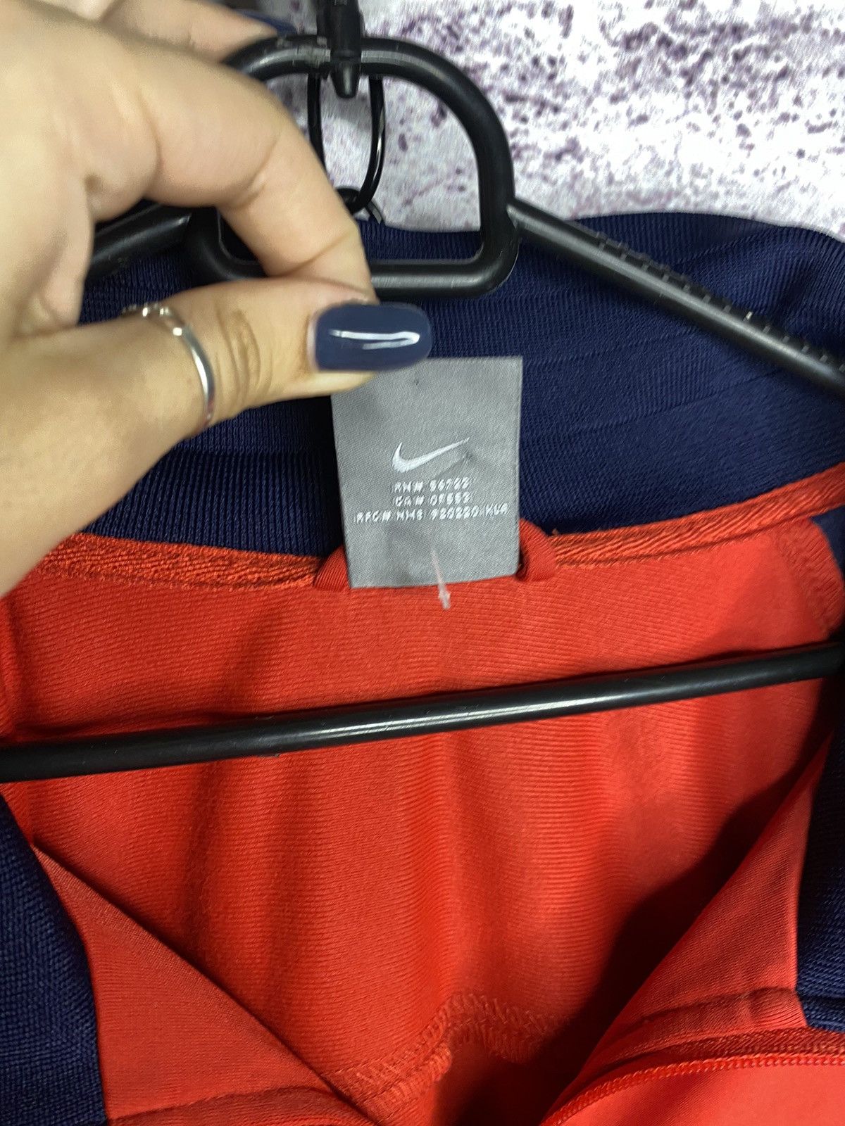 Nike Vintage Nike Blue/Red Track-Top Jacket Small Swoosh Logo Size US XXL / EU 58 / 5 - 4 Thumbnail