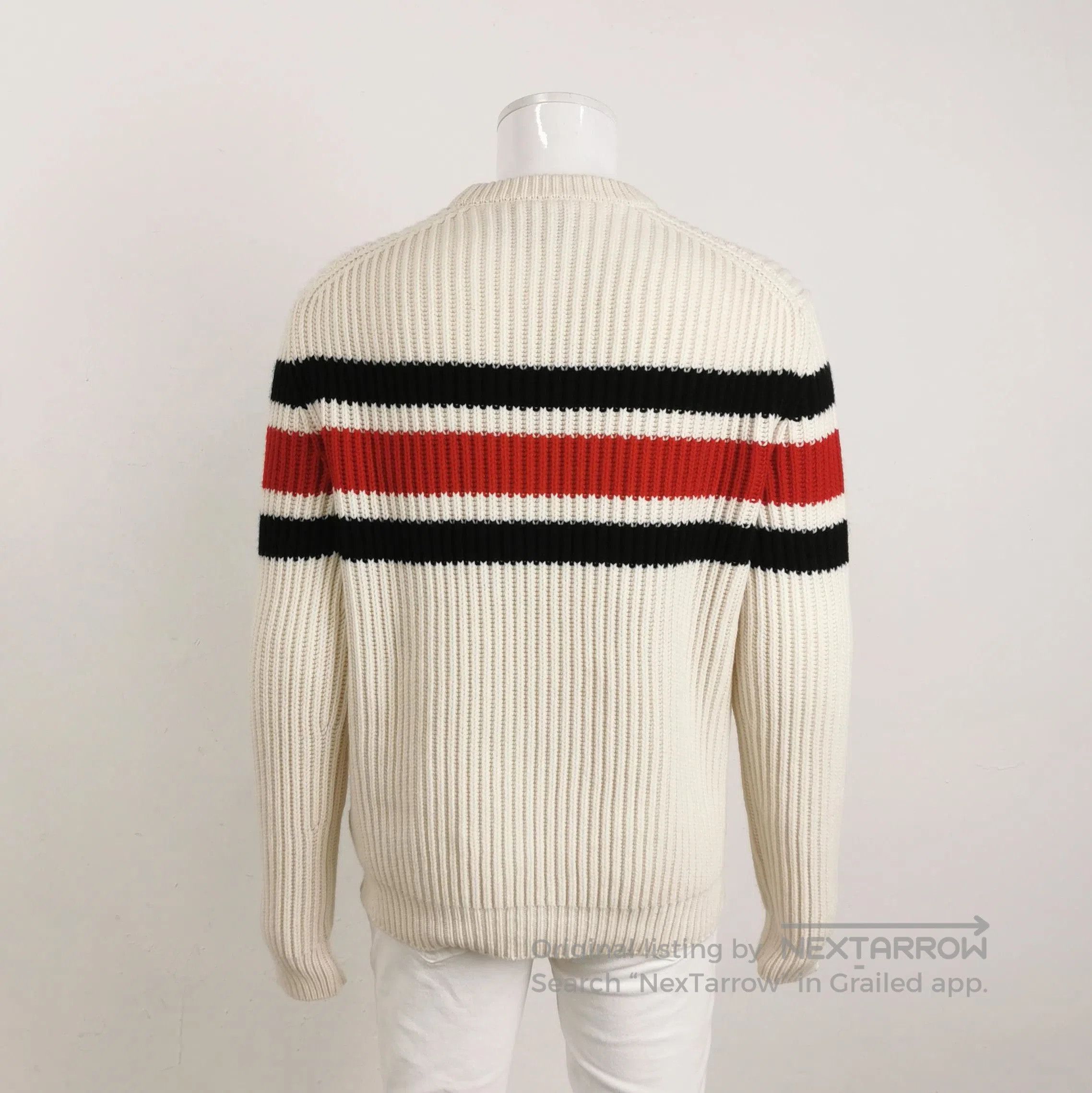 Prada Prada Logo Crewneck Sweater in Cashmere . Size L / US 10 / IT 46 - 2 Thumbnail
