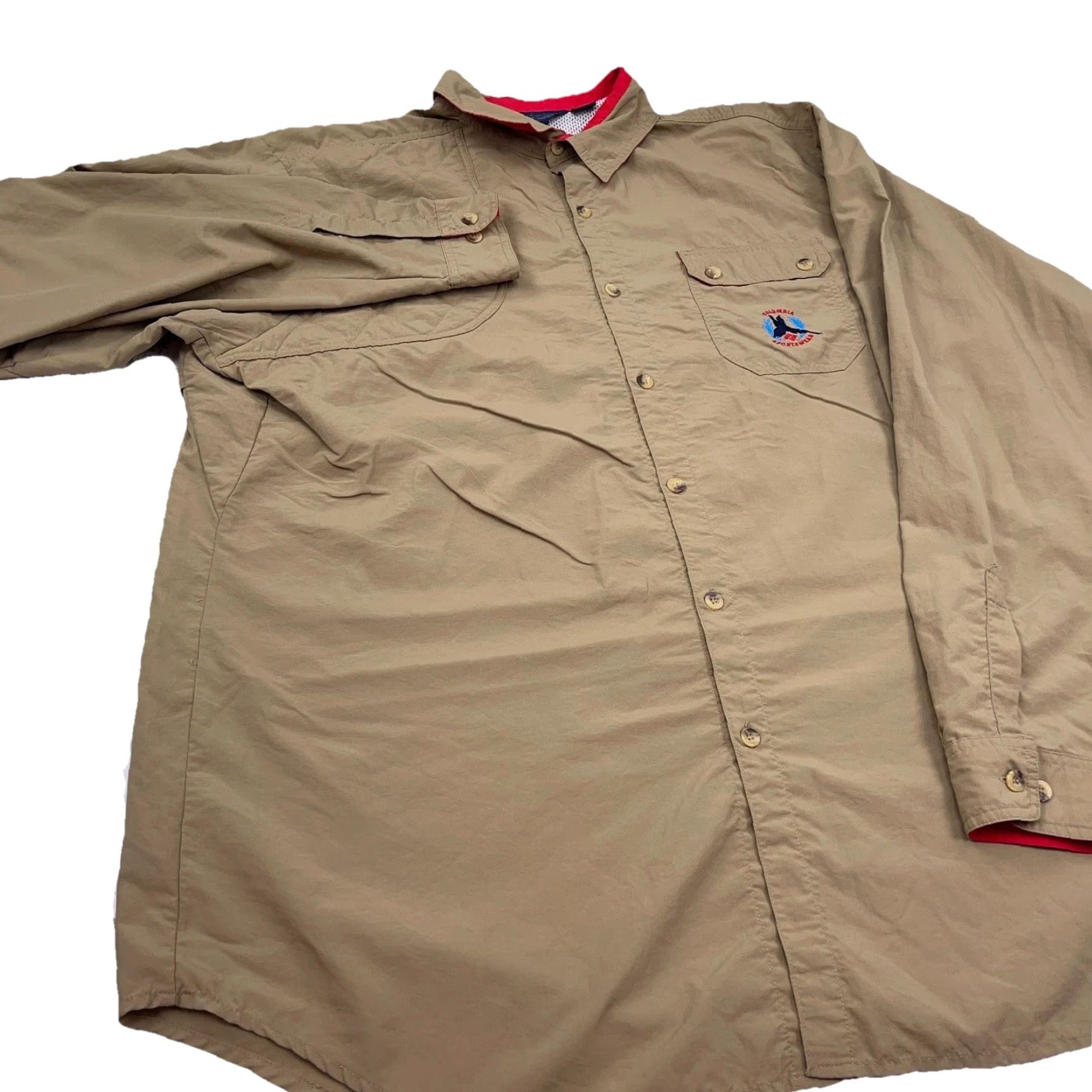 Vintage VINTAGE Columbia Shirt Men XXL Brown Button-Up Outdoor Field Hunt Radial Sleeve Size US XXL / EU 58 / 5 - 4 Thumbnail
