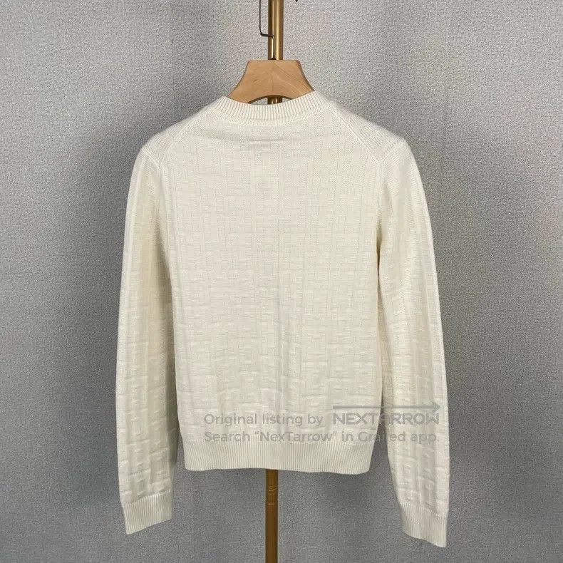 Hermes Hermes Cream wool knitted pullover Size XS / US 0-2 / IT 36-38 - 2 Thumbnail