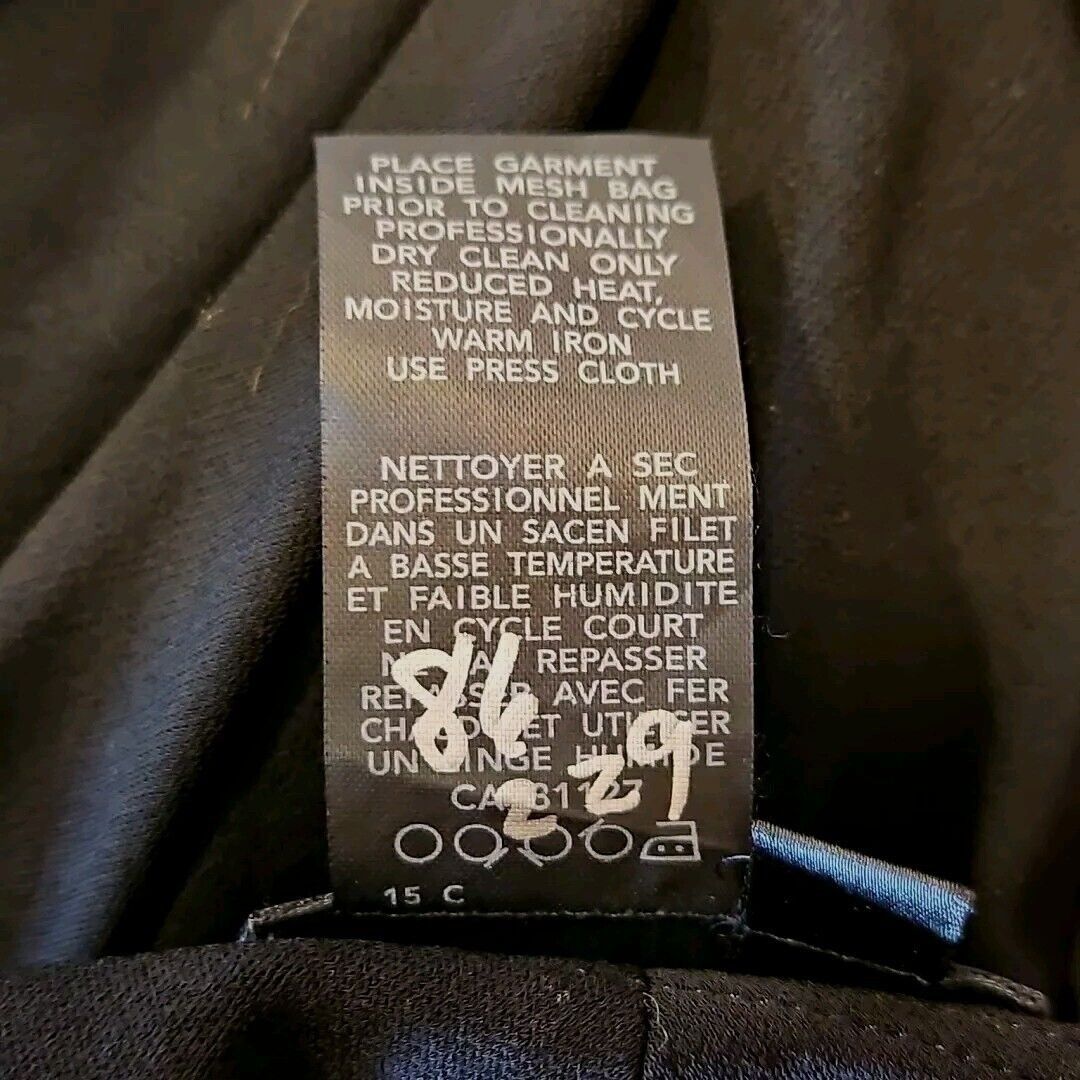 Donna Karan Donna Karan Collection Jersey Wrap Skirt Womens Petite P Bla Size 26" / US 2 / IT 38 - 9 Thumbnail