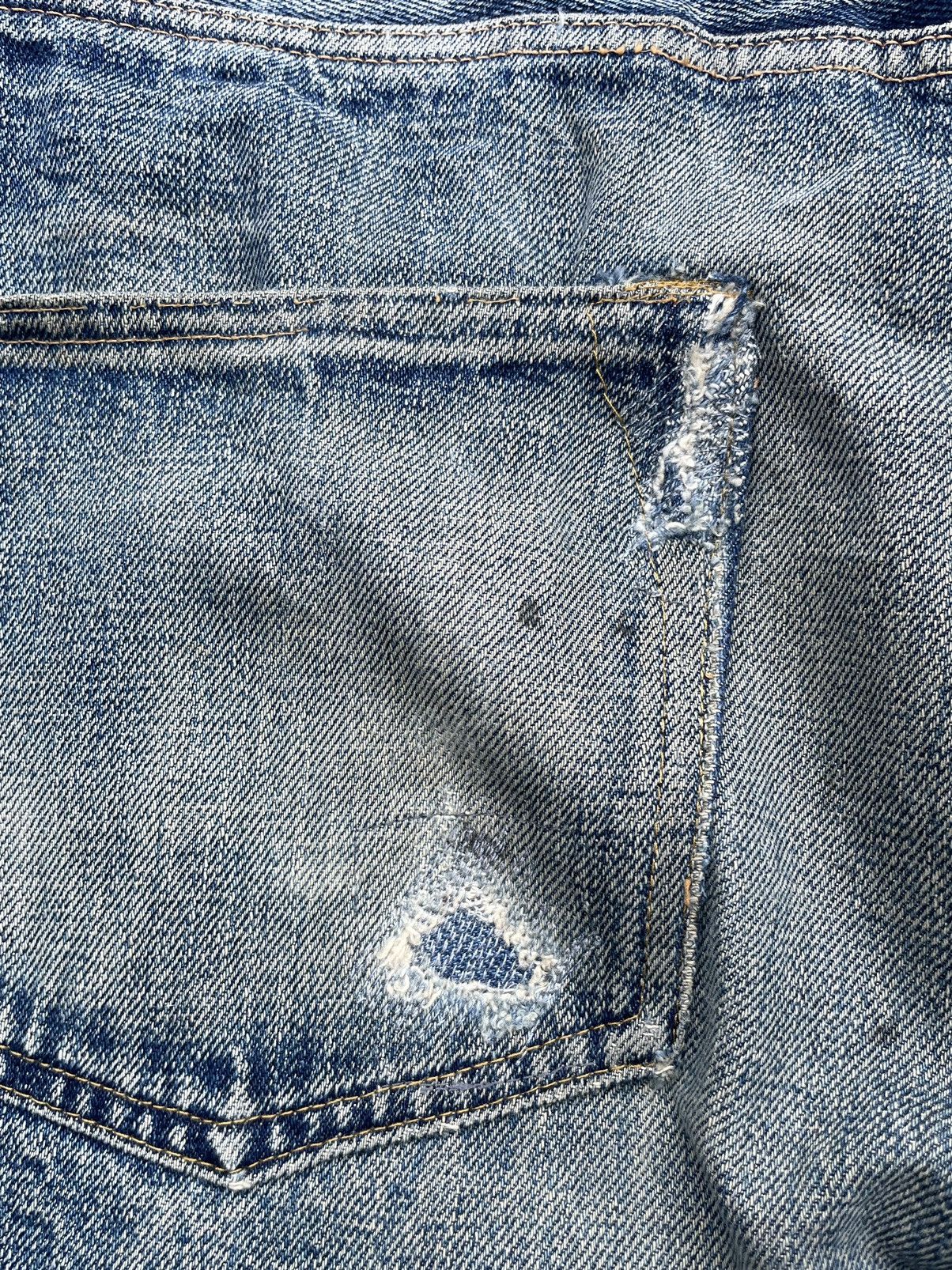Denime × Vintage Vintage Denime Selvedge Distresed Denim Size US 32 / EU 48 - 16 Thumbnail