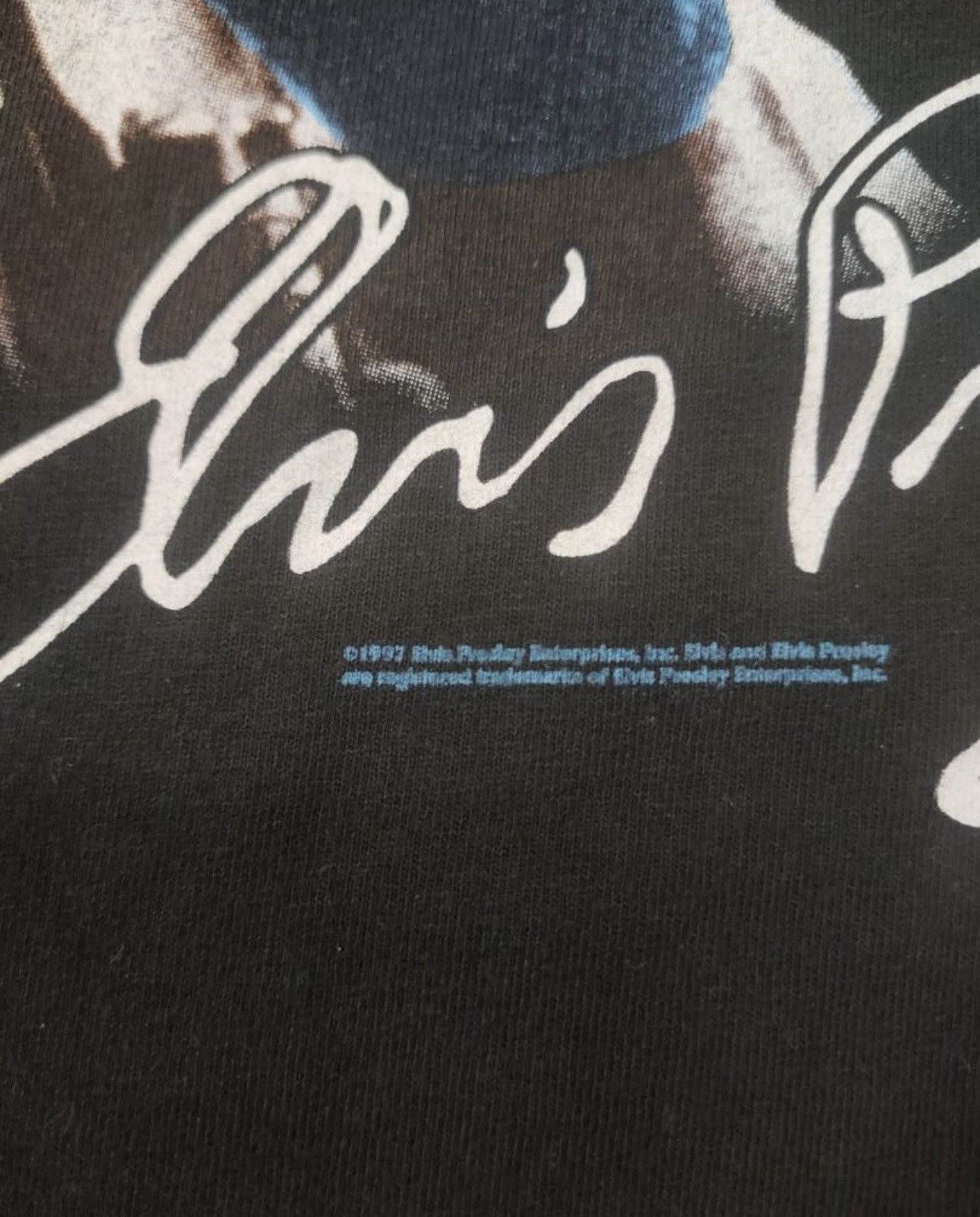 Band Tees Fire 🔥 vintage 90s ELVIS PRESLEY las vegas rock n roll pop Size US L / EU 52-54 / 3 - 4 Thumbnail