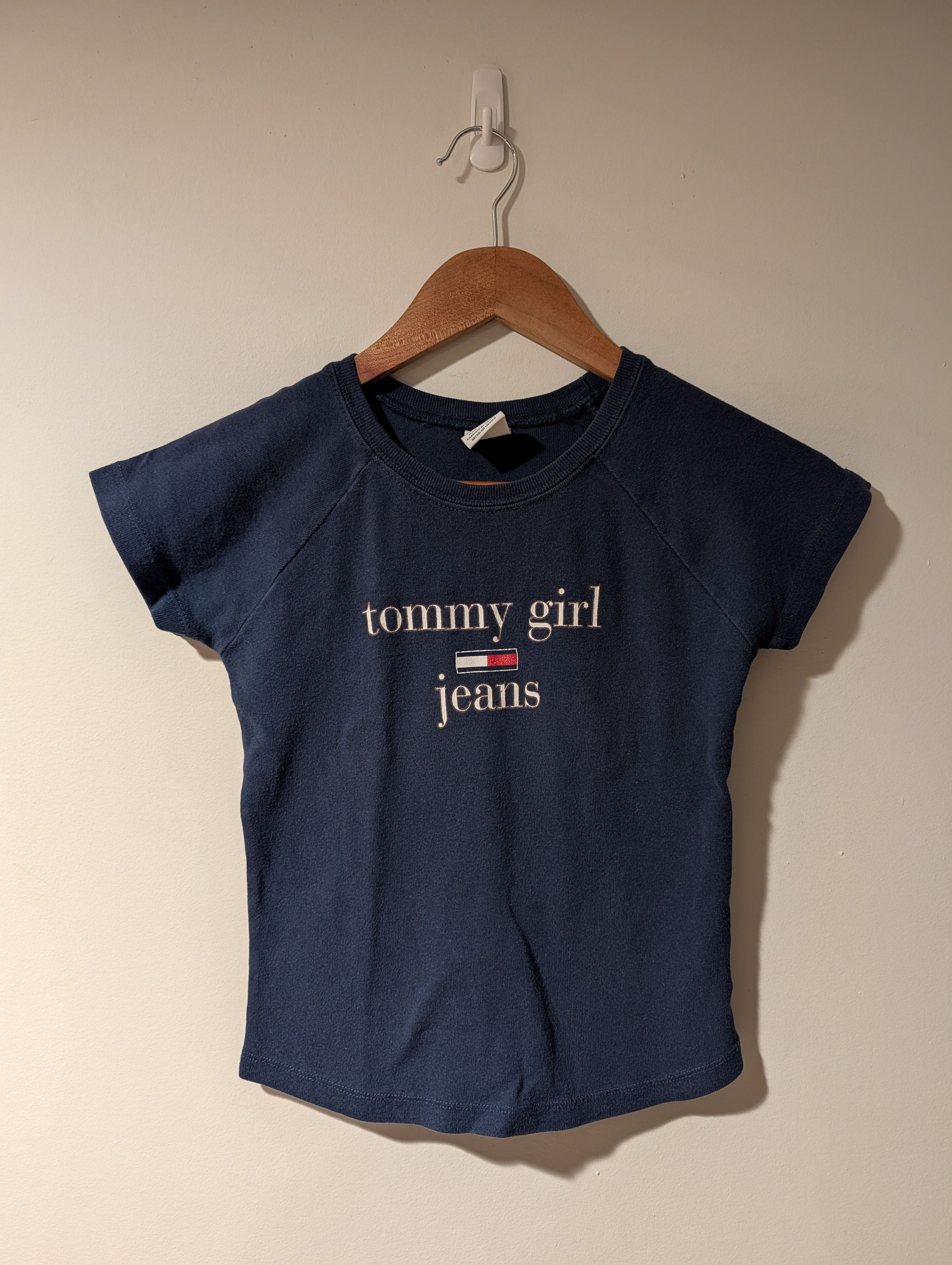 Tommy Hilfiger Vintage Y2K Tommy Girl Jeans Spell Out Kids Small T-Shirt Size S / US 4 / IT 40 - 1 Thumbnail