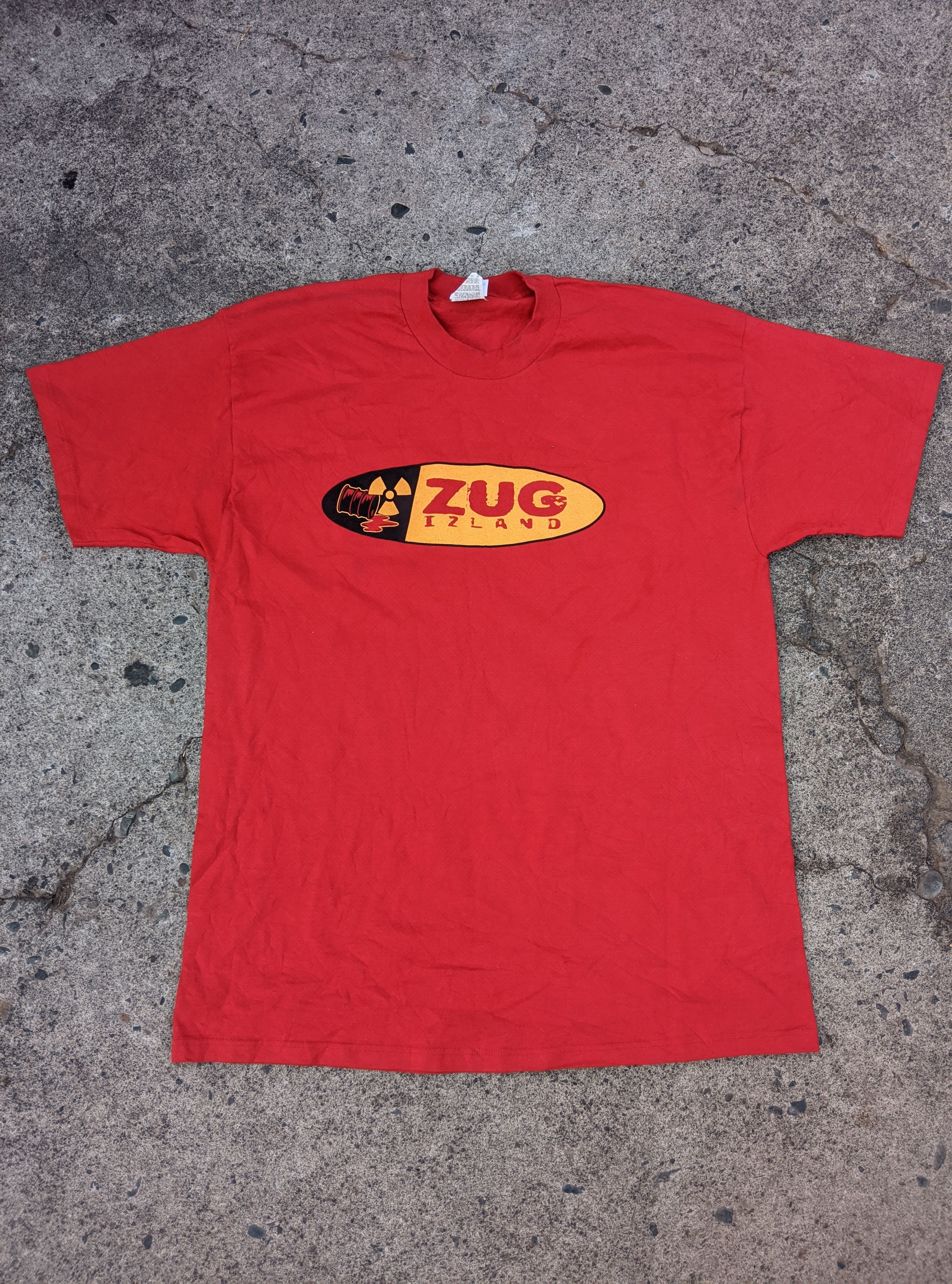 Band Tees × Vintage Vintage 2003 Zug Izland cracked tiles signed tshirt Size US XL / EU 56 / 4 - 1 Thumbnail