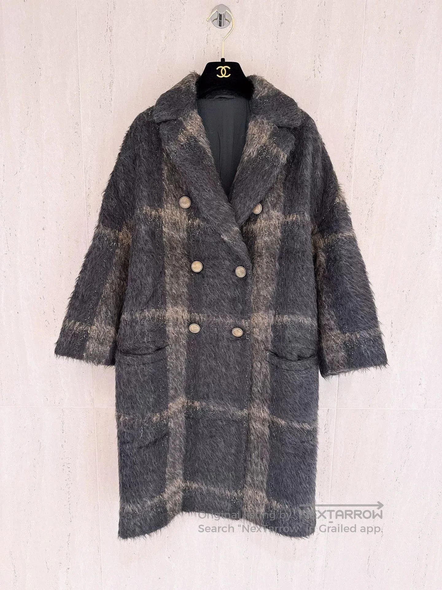 Brunello Cucinelli Brunello Cucinelli Alpaca Gray Plaid Coat. Size US S / EU 44-46 / 1 - 1 Thumbnail