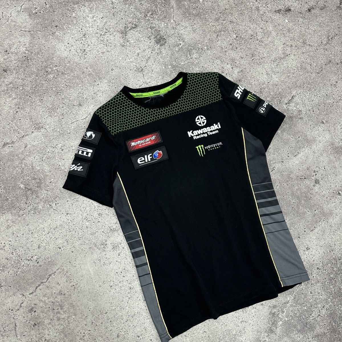 Formula 1 Vintage 00s Kawasaki Ninja Racing tee Monster Formula 1 y2k Size US S / EU 44-46 / 1 - 5 Thumbnail