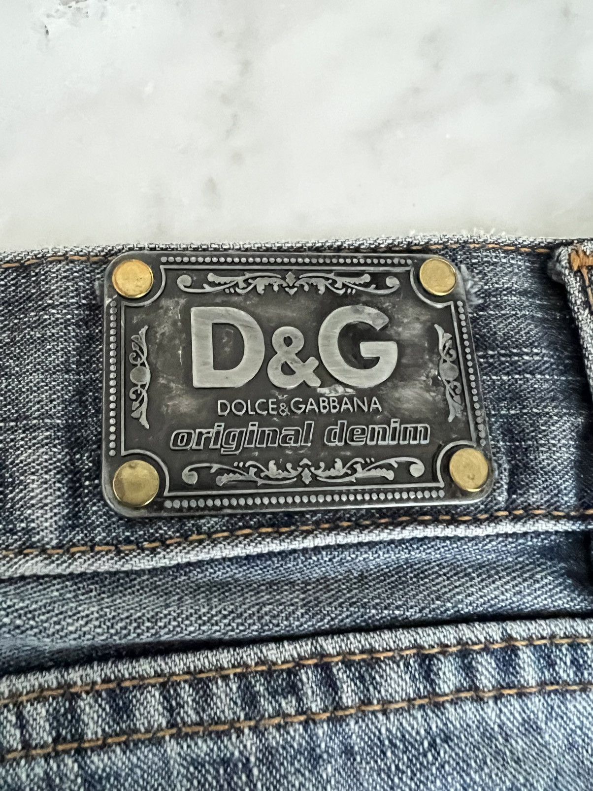 Dolce & Gabbana Jeans D&G Dolce & Gabbana Vintage Y2K – metal logo Size 27" / US 4 / IT 40 - 2 Thumbnail