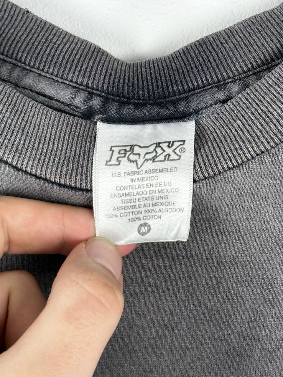 Fox Racing Vintage 2000s Fox Racing Motocross Y2k Gray T-shirt Size US M / EU 48-50 / 2 - 7 Thumbnail