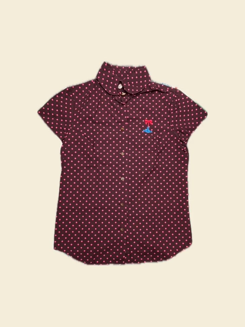 Vivienne Westwood Vivienne Westwood size1 Red+label/pink polka dot shirt Size S / US 4 / IT 40 - 1 Thumbnail
