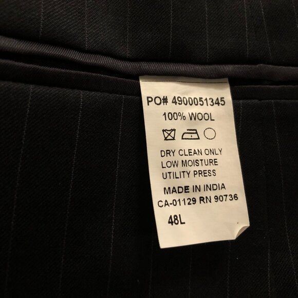 Ralph Lauren Ralph Lauren men's striped wool sport coat jacket blazer 48L Size 48L - 5 Thumbnail