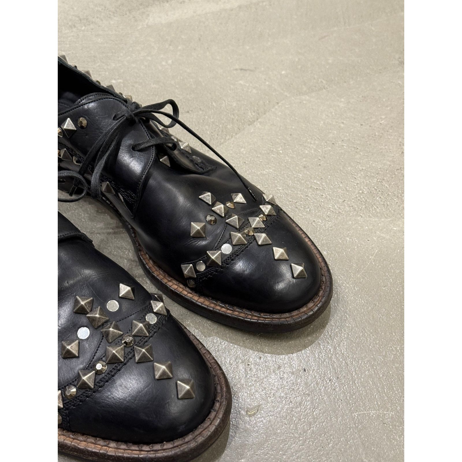 Dolce & Gabbana 2000s Dolce & Gabbana studded metal derby Size US 9.5 / EU 42-43 - 6 Thumbnail