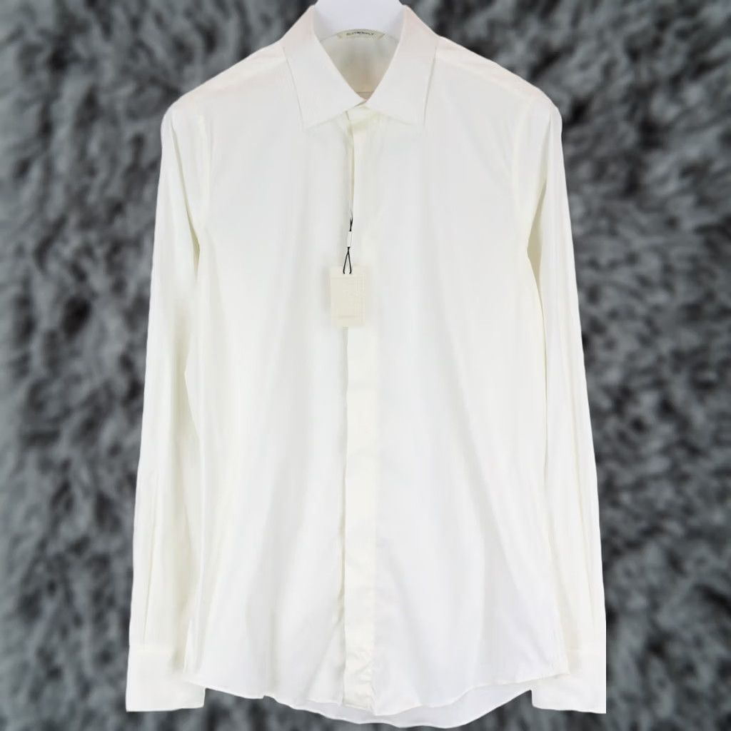 Suitsupply Suitsupply Extra Slim Fit Formal Shirt Men's SMALL Button Up Spread Collar Shirt Ivory Formal Business Mens Size 36R - 1 Thumbnail