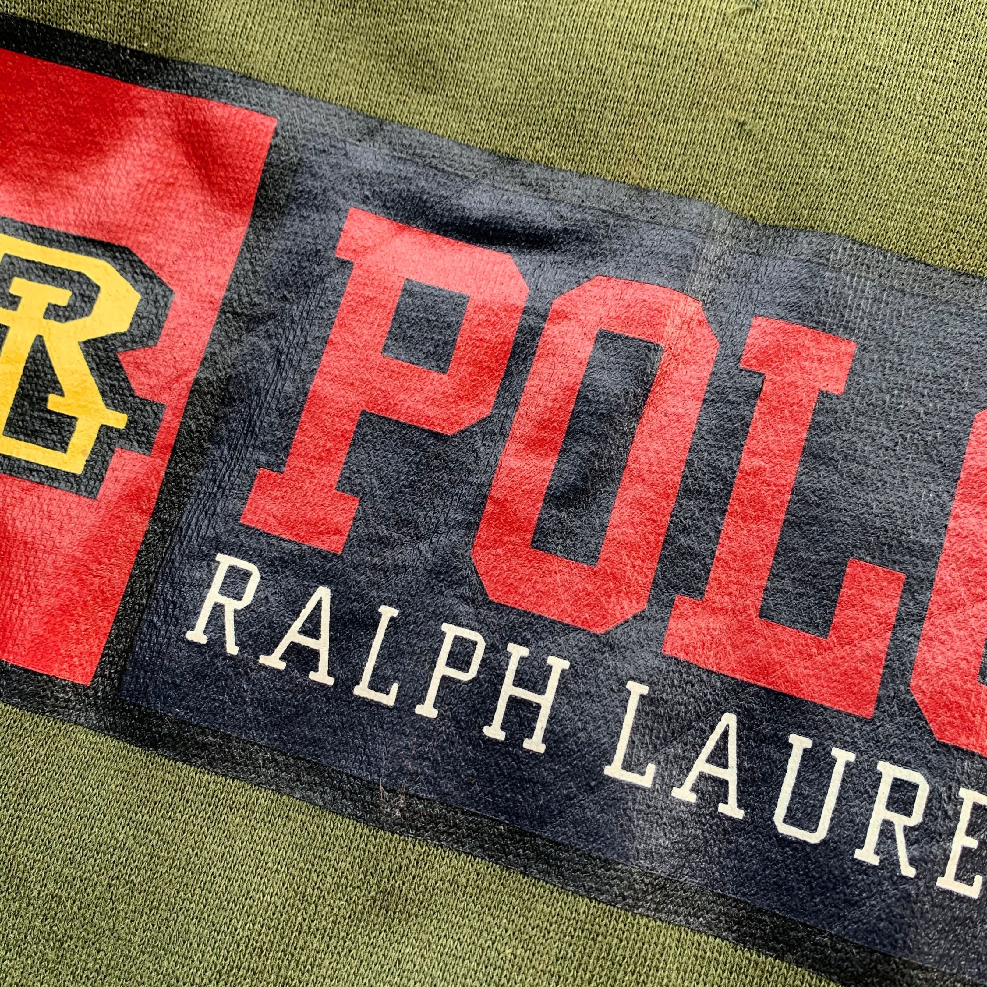 Polo Ralph Lauren Sunfaded Vintage 1990s Polo Ralph Lauren Varsity Sweater Size US M / EU 48-50 / 2 - 3 Thumbnail