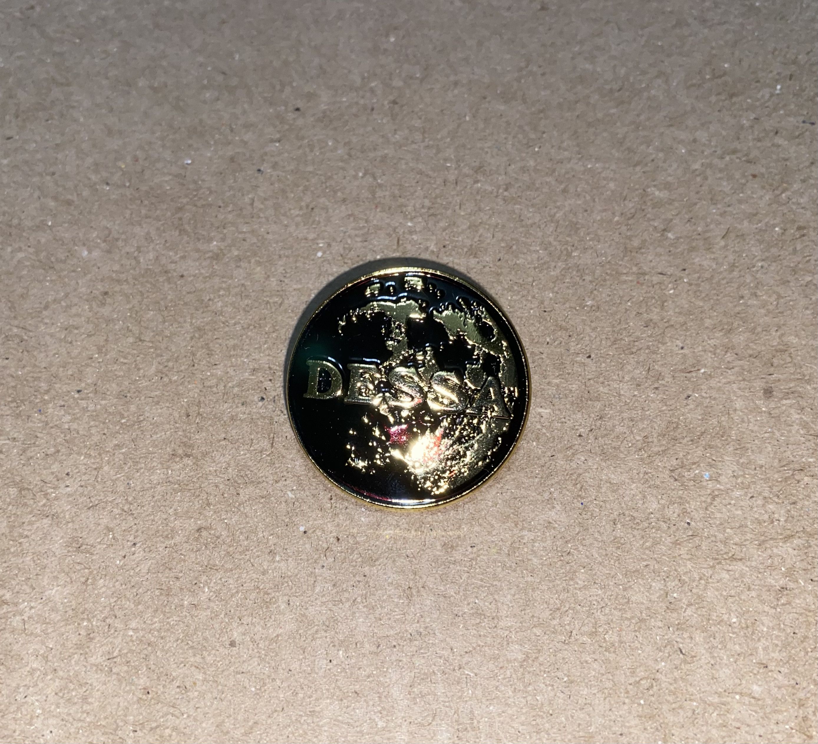 Band Tees DESSA World Globe Metal Enamel Lapel Pin Brooch Music Artist Size ONE SIZE - 4 Thumbnail