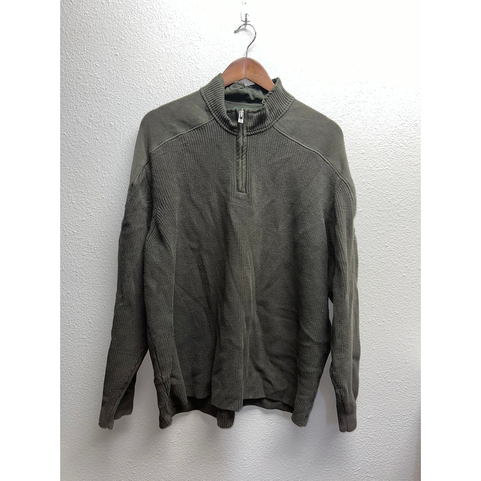 Orvis Orvis Charles F. Orvis Sweater Signature Green 1/4 Zip XL Size US XL / EU 56 / 4 - 1 Thumbnail