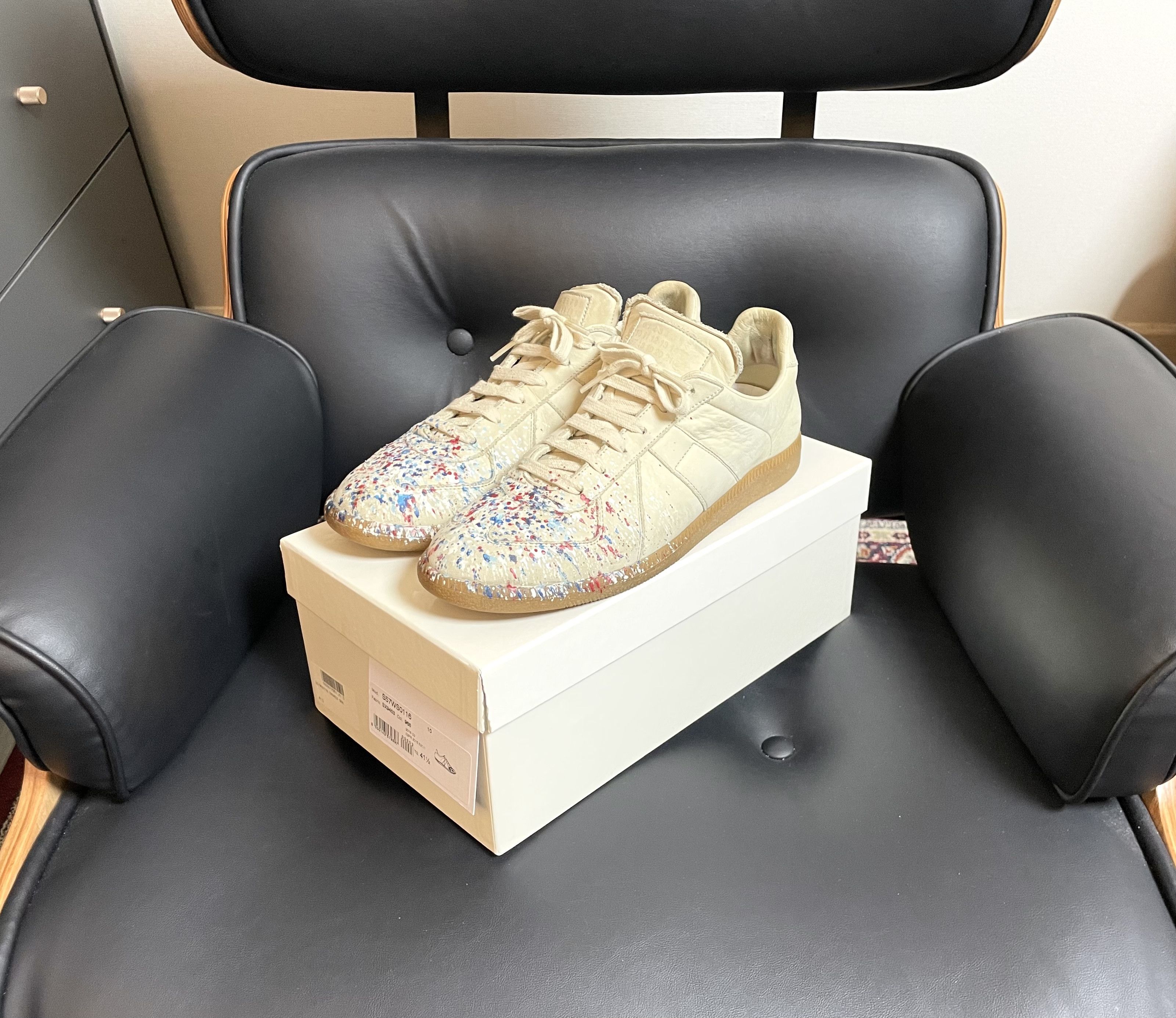Maison Margiela Maison Margiela GAT (Paint Splatter 2015 Archive) Size US 8.5 / EU 41-42 - 1 Thumbnail