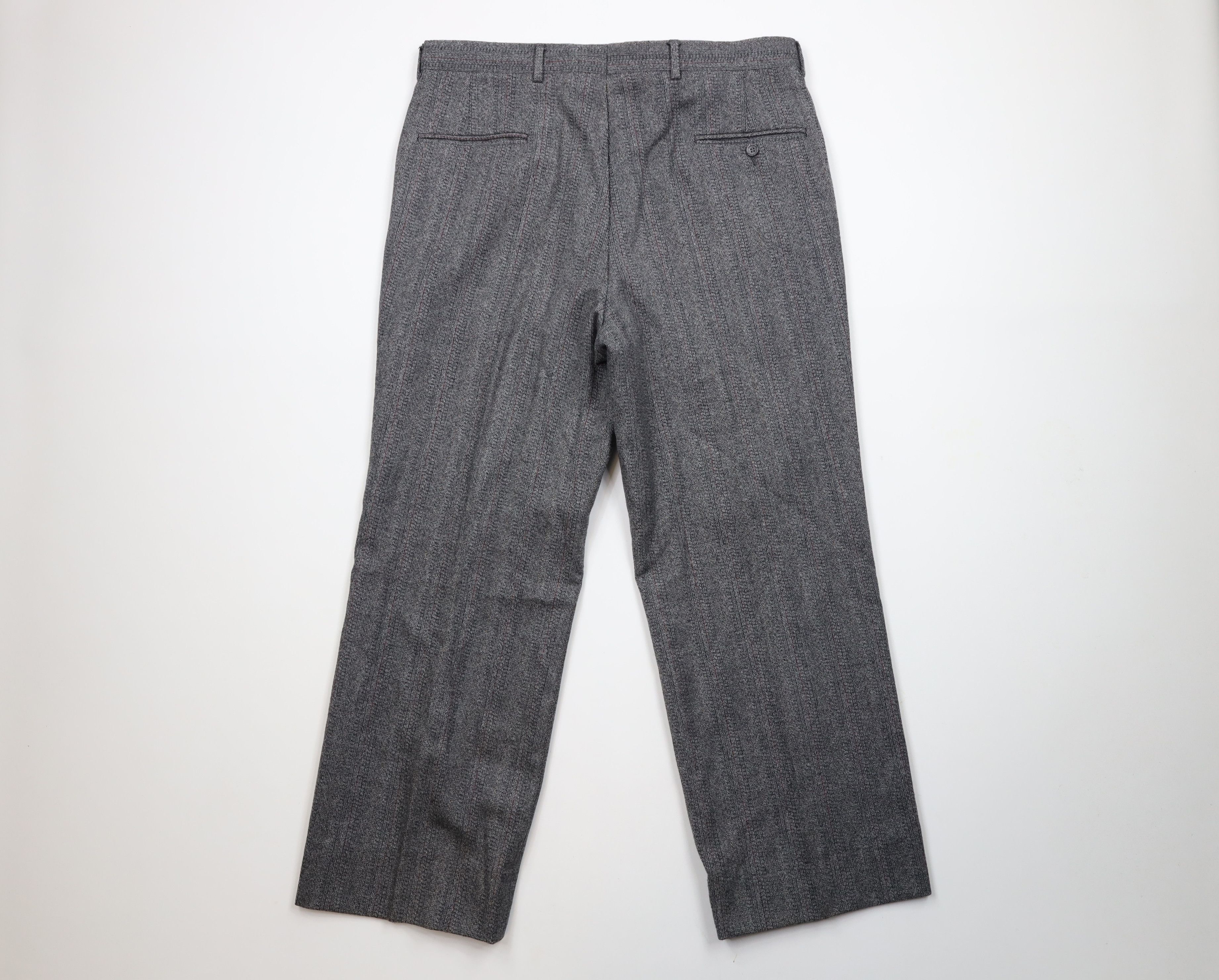 Vintage Vintage 70s Streetwear Tweed Wide Leg Bell Bottoms Pants USA Size US 36 / EU 52 - 9 Thumbnail