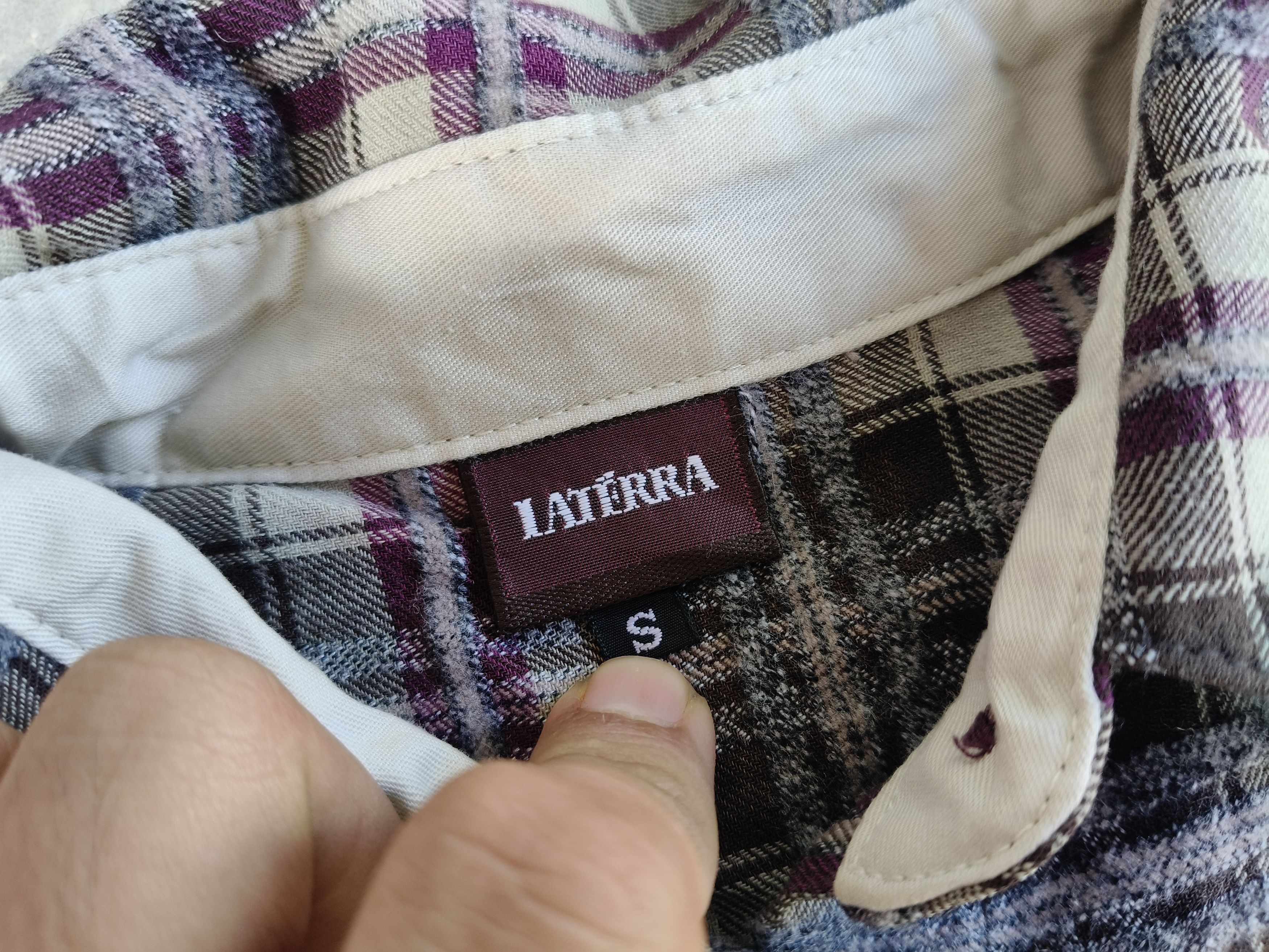 Japanese Brand LATĒRRA Flannel wool Button up Size S / US 4 / IT 40 - 8 Thumbnail
