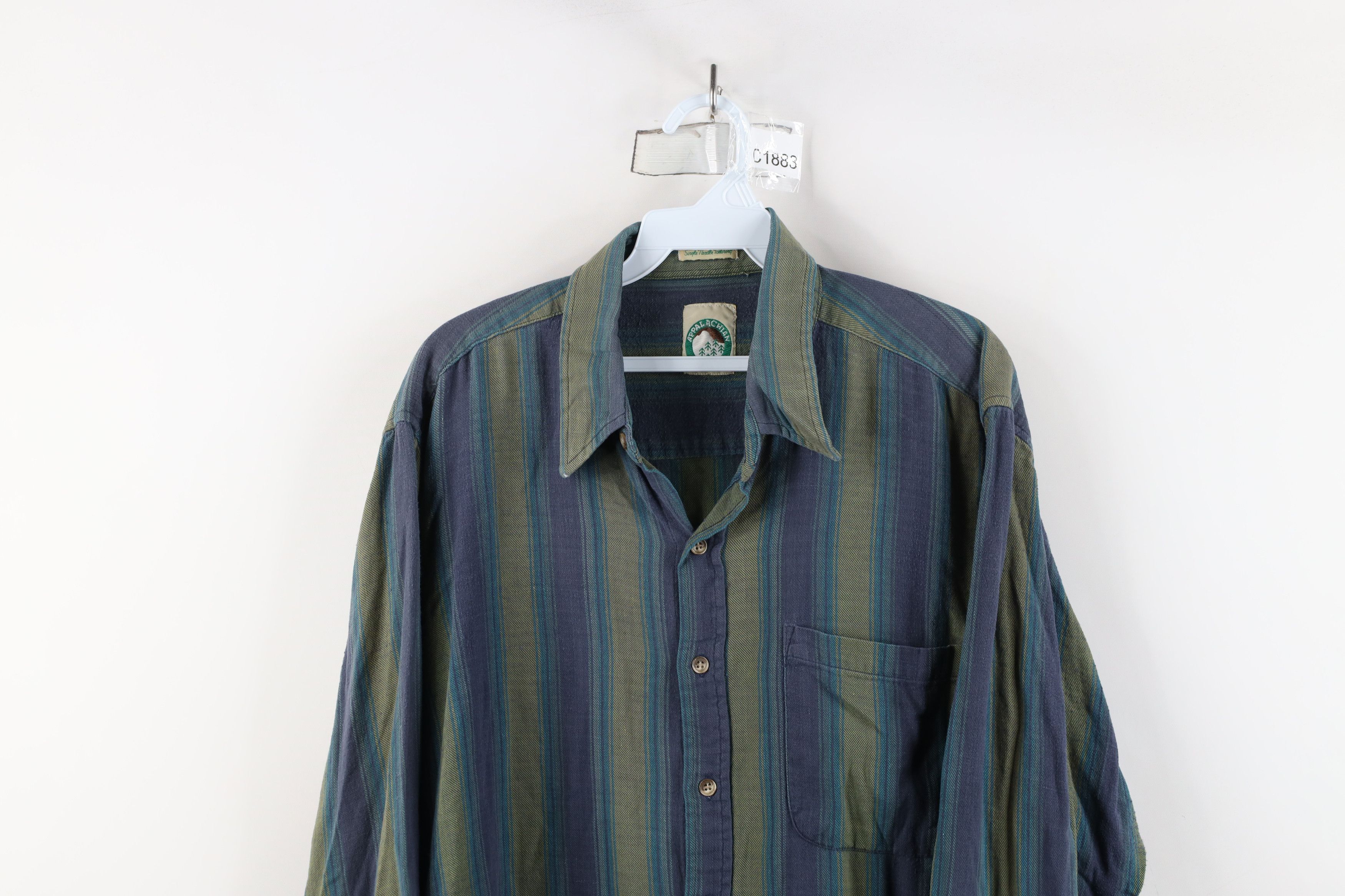 Vintage Vintage 90s Streetwear Single Needle Flannel Button Shirt Size US XL / EU 56 / 4 - 2 Thumbnail