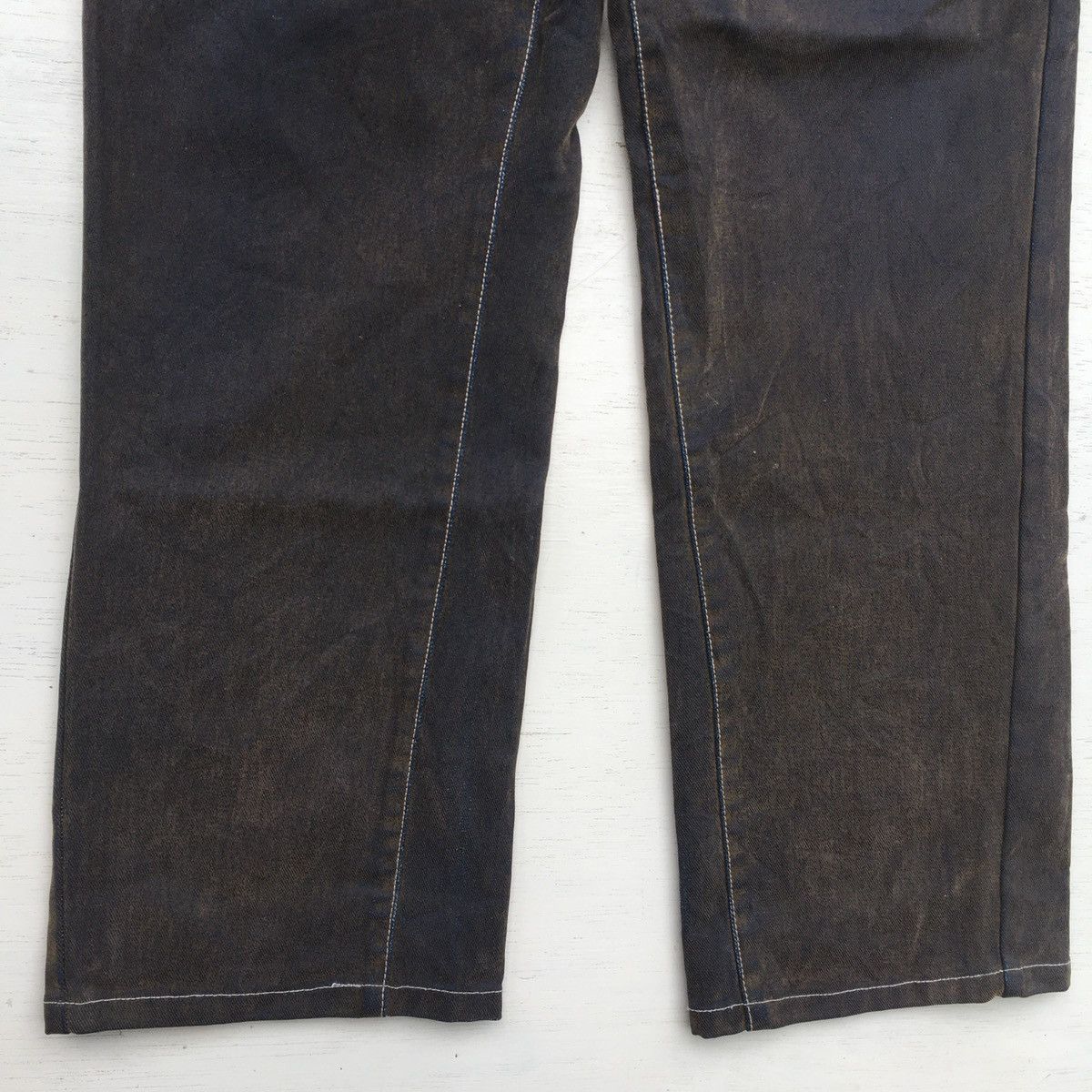 Japanese Brand × Vintage Crazy Vintage Dj Honda Denim Two Tones Jeans Size US 30 / EU 46 - 5 Thumbnail